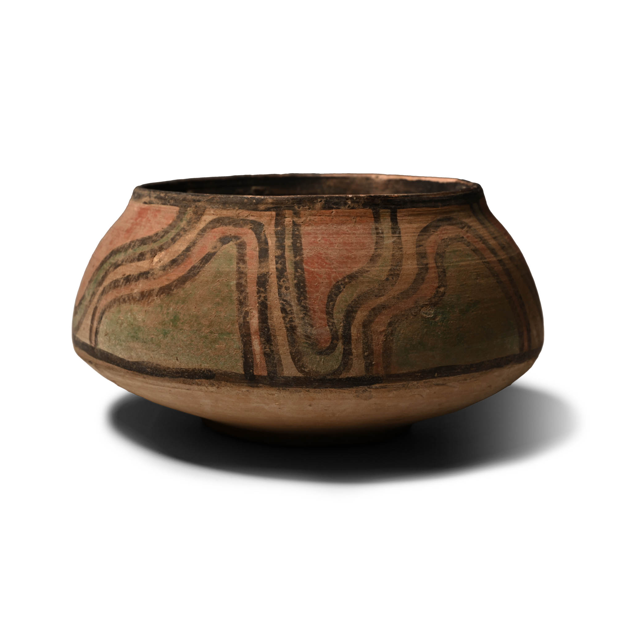 Indus Valley Mehrgarh Terracotta Vessel with Geometric Motifs
