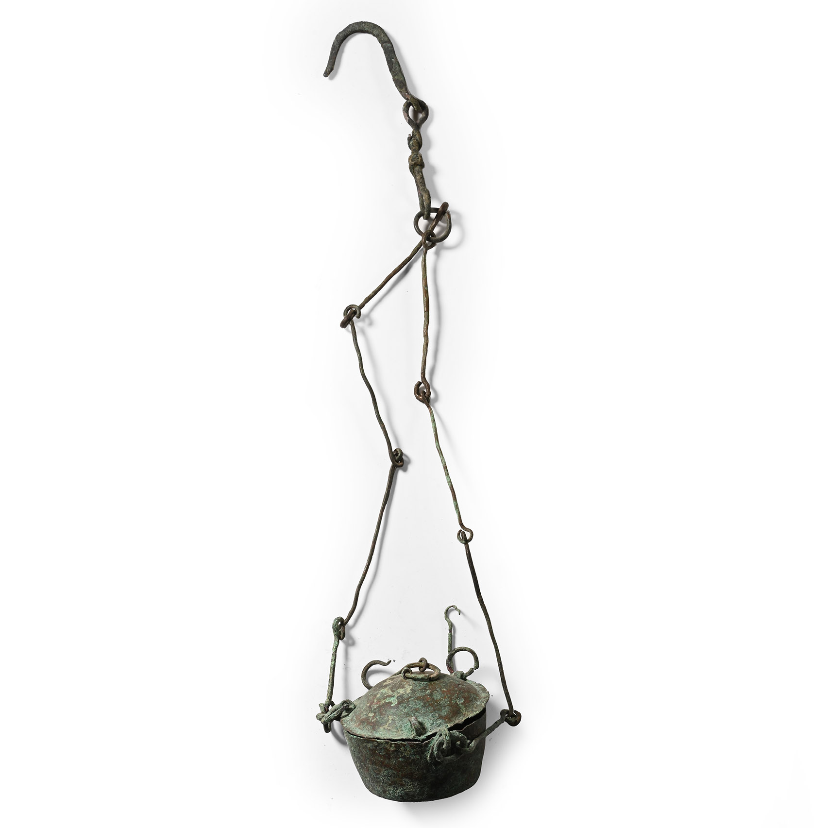 Roman Bronze Hanging Incense Burner