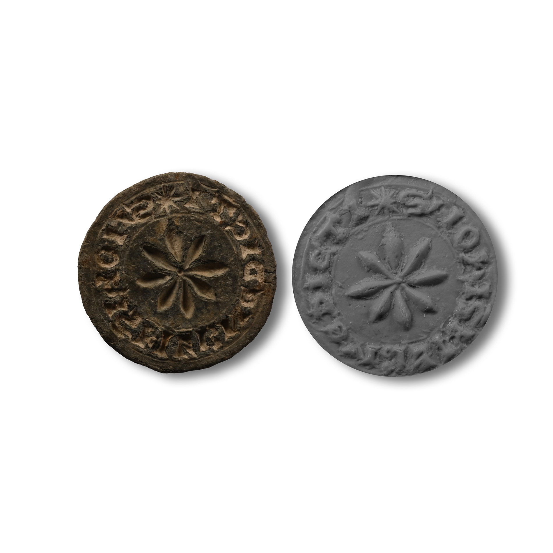 Medieval Lead Seal Matrix for John