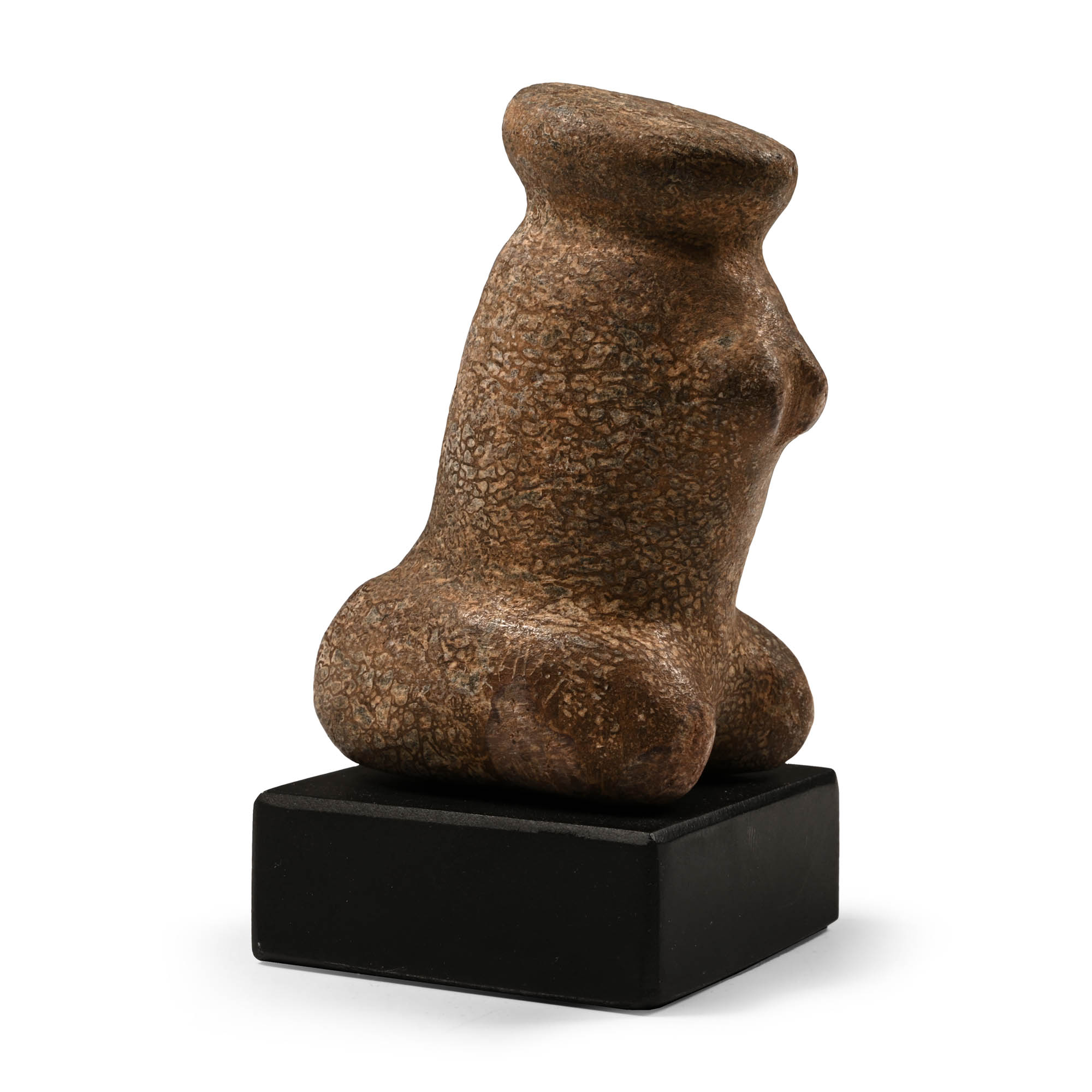 Stone Age Polished Kneeling Goddess Idol