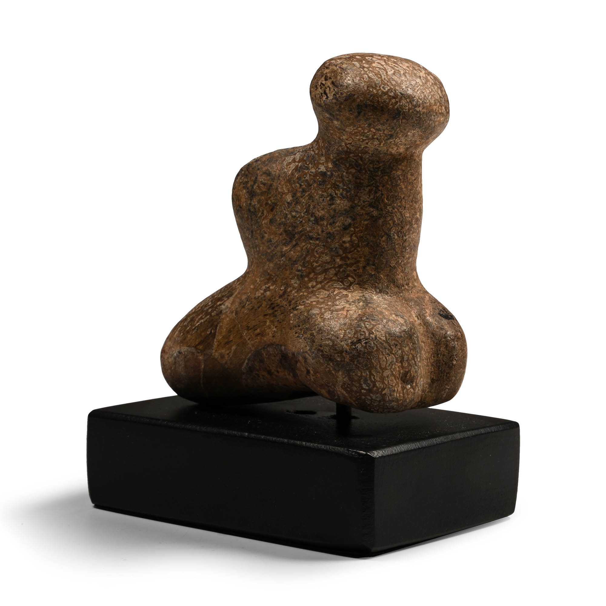 Stone Age Polished Kneeling Goddess Idol