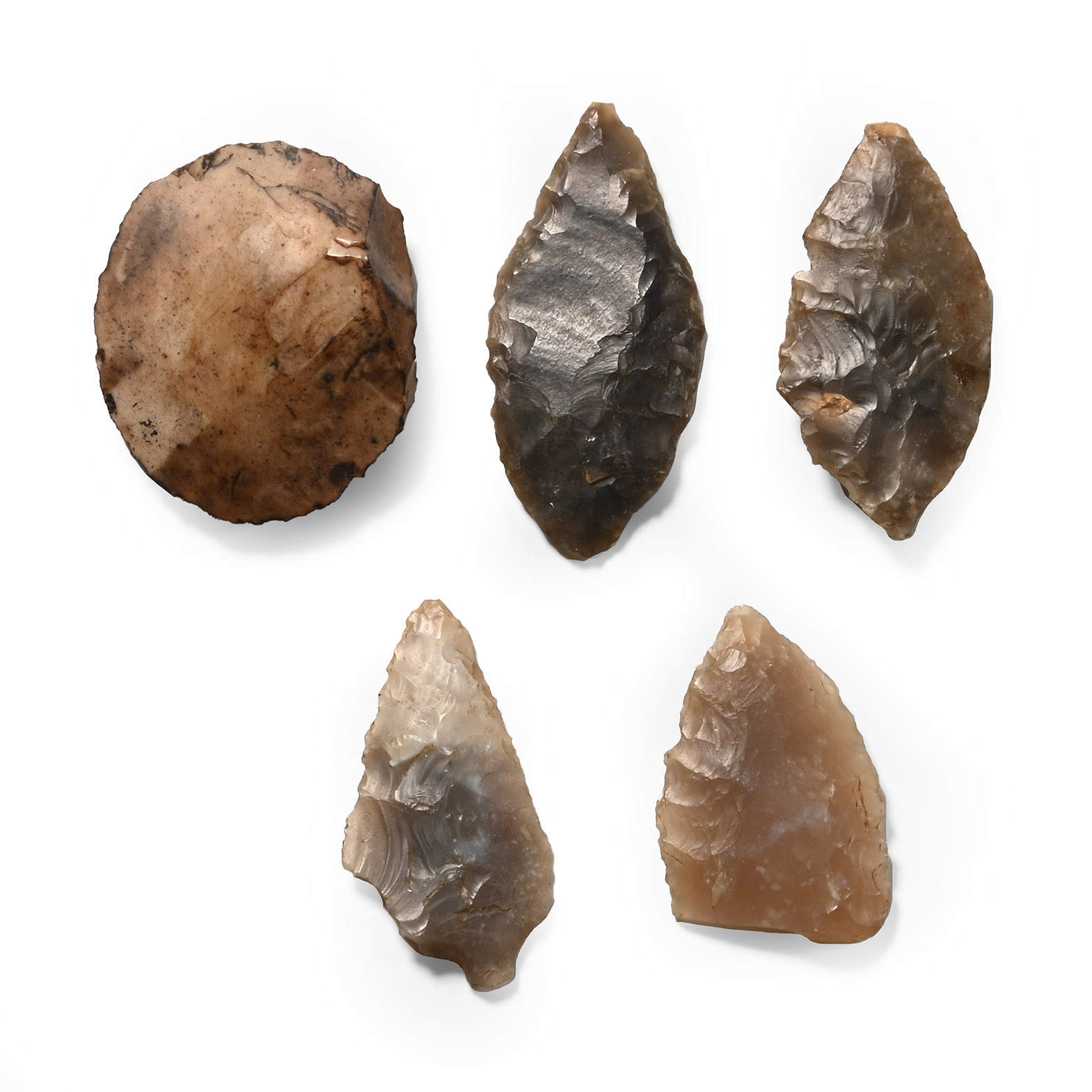 Stone Age Arrowhead and Scraper Collection