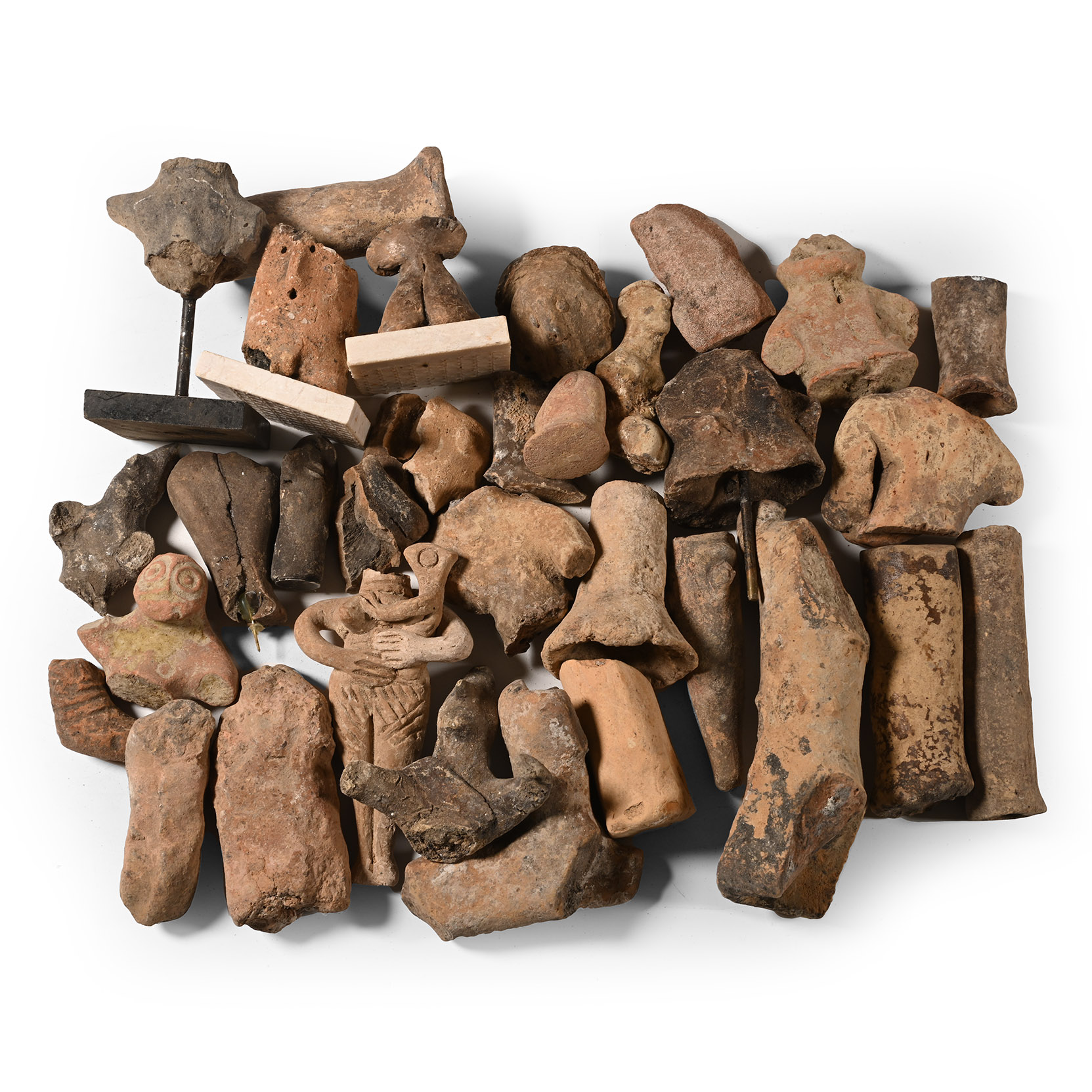 Western Asiatic and Other Terracotta Idol Fragment Group