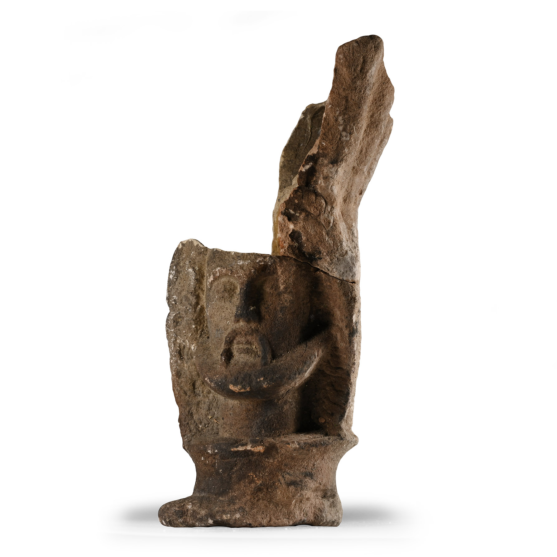 Greek Sandstone Head of Bearded Man