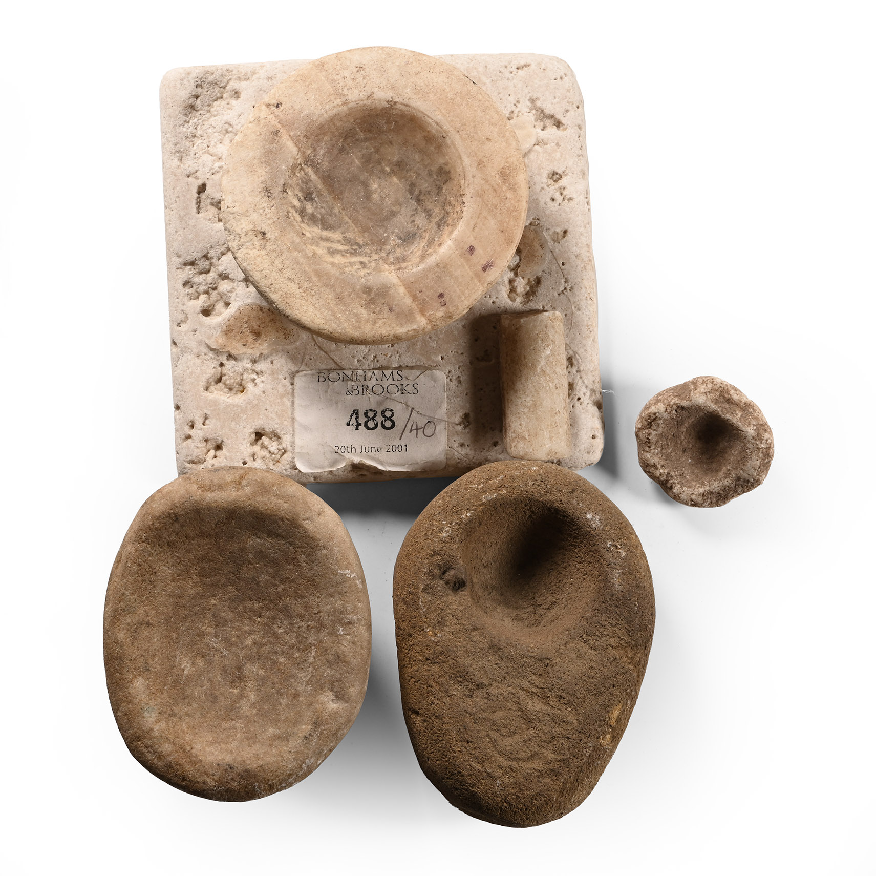 Native American Stone Mortar Group