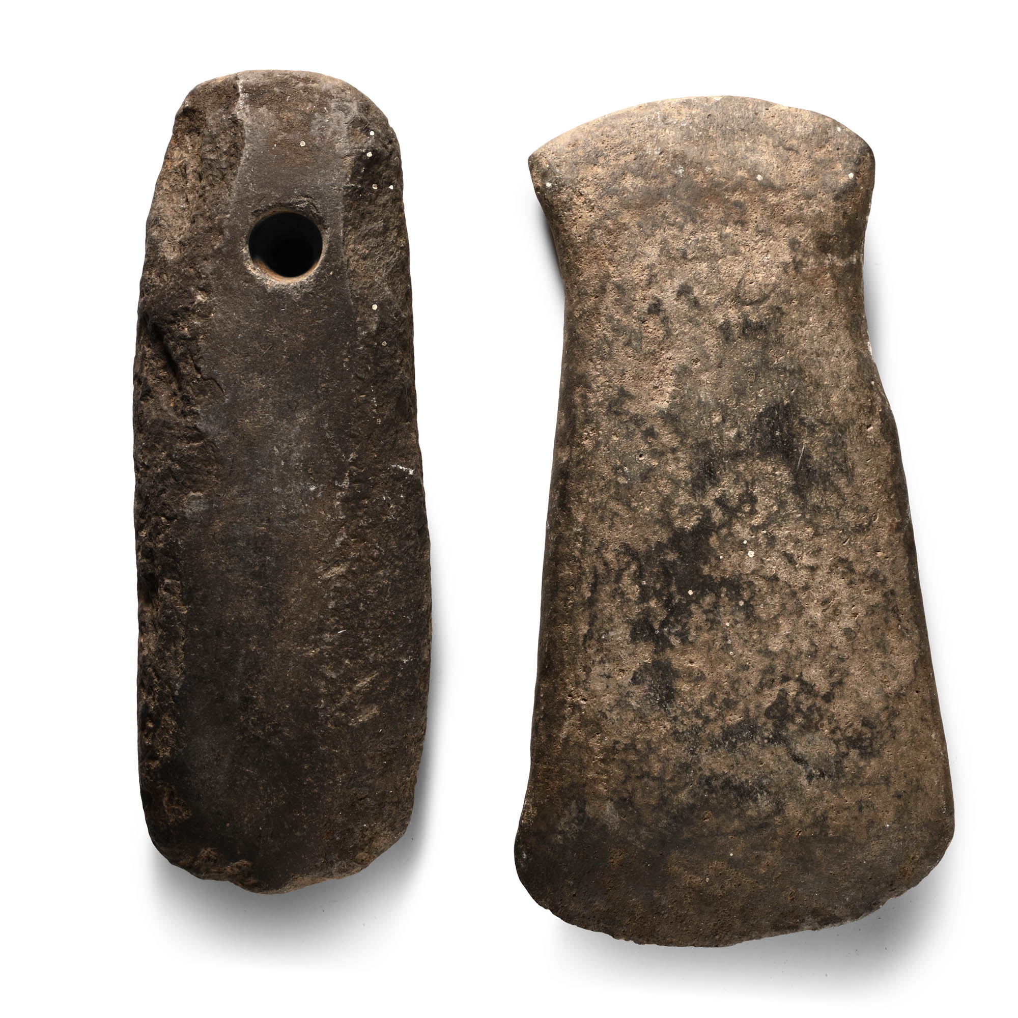 Native American Stone Axehead Group