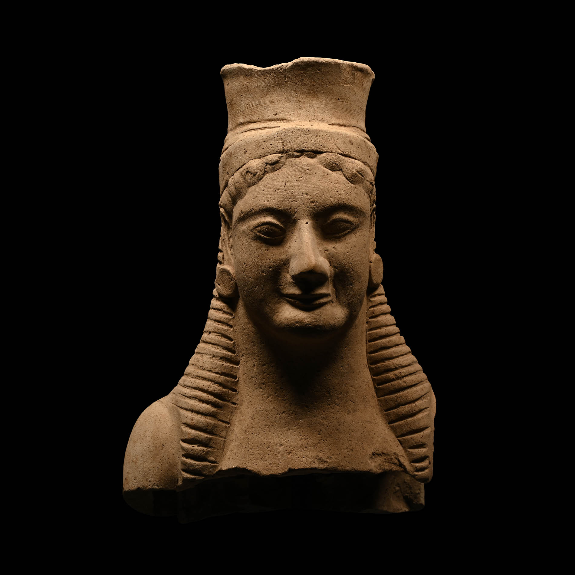 Greek Terracotta Female Bust