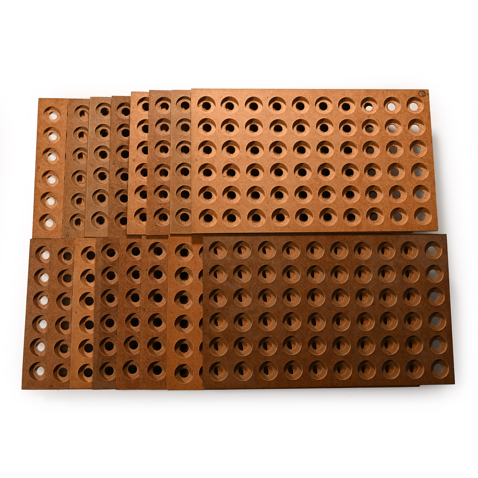 Collector's Wooden Coin Cabinet Tray Group