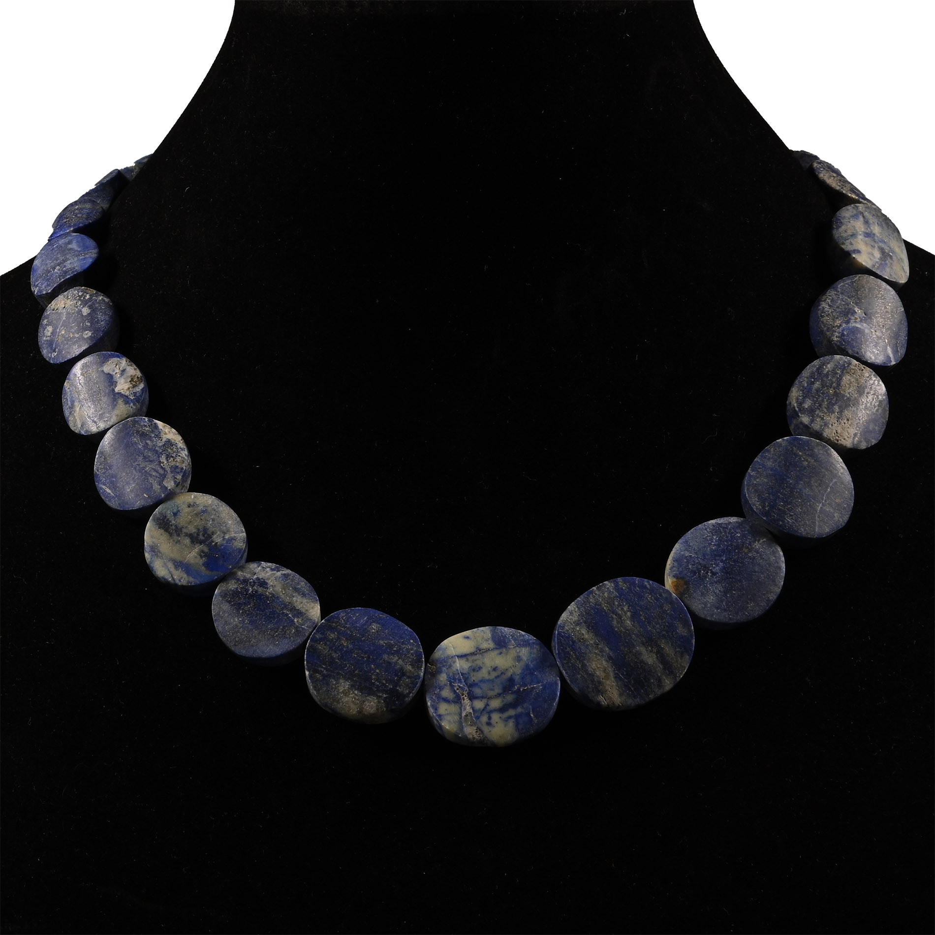 Bactrian Style Lapis Lazuli Large Bead Necklace
