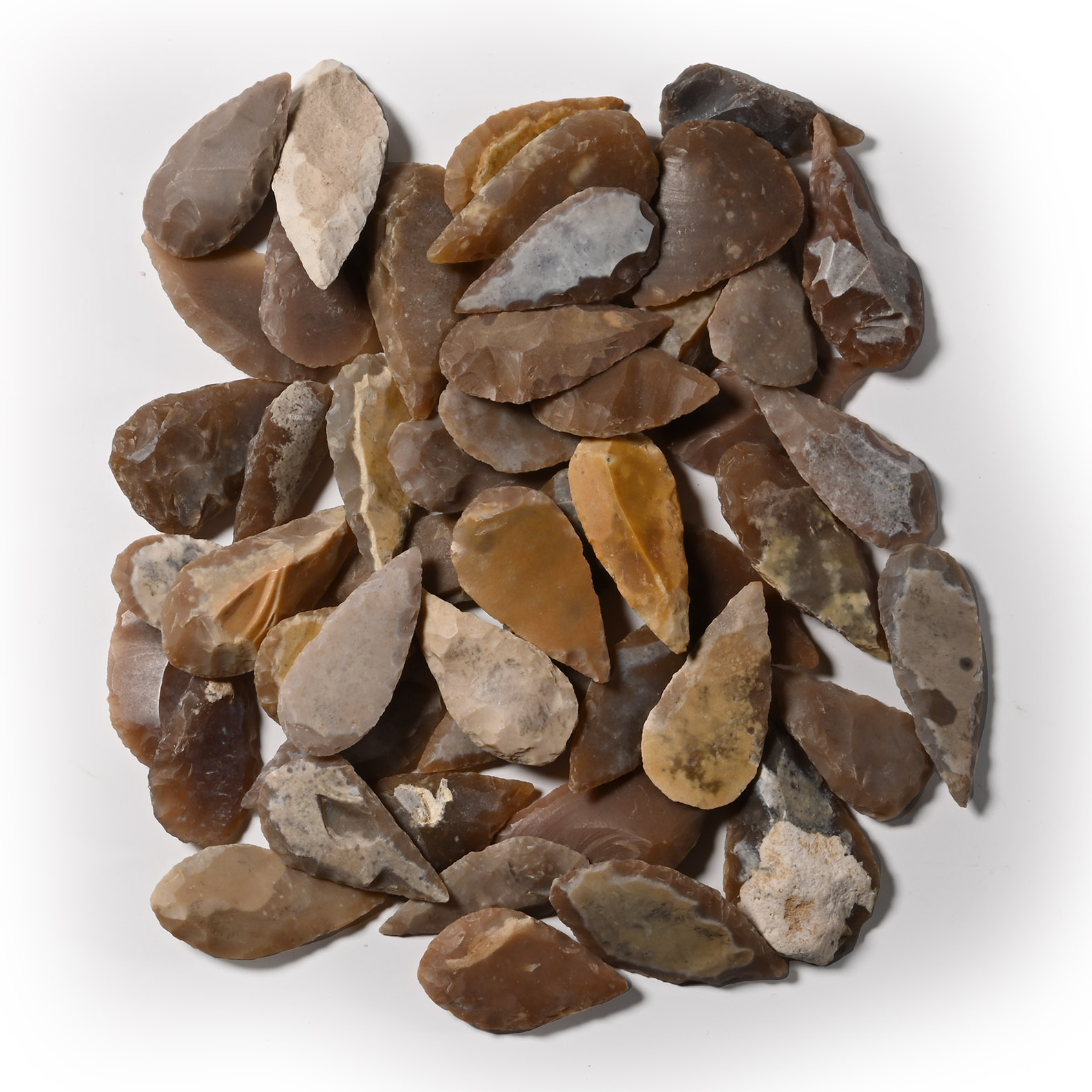 Stone Age Leaf-Shaped Arrowhead Collection