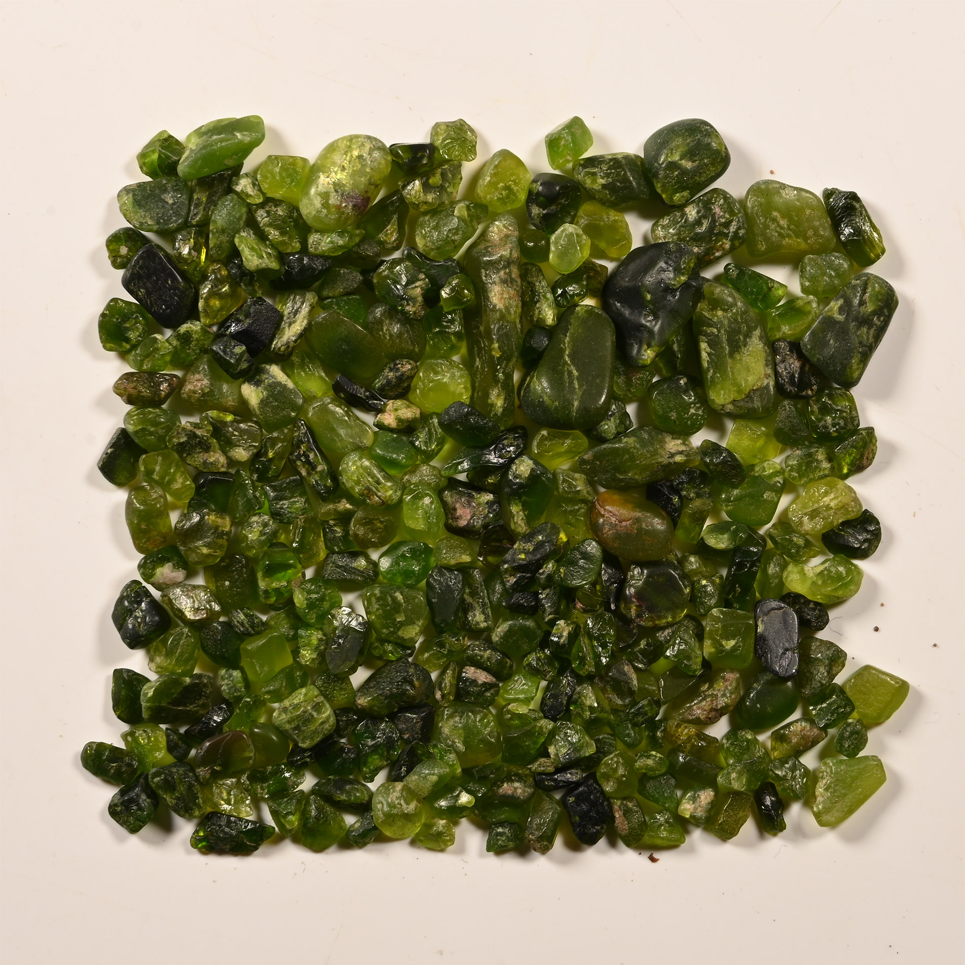 155 Carats of Green Andalusite Crystals