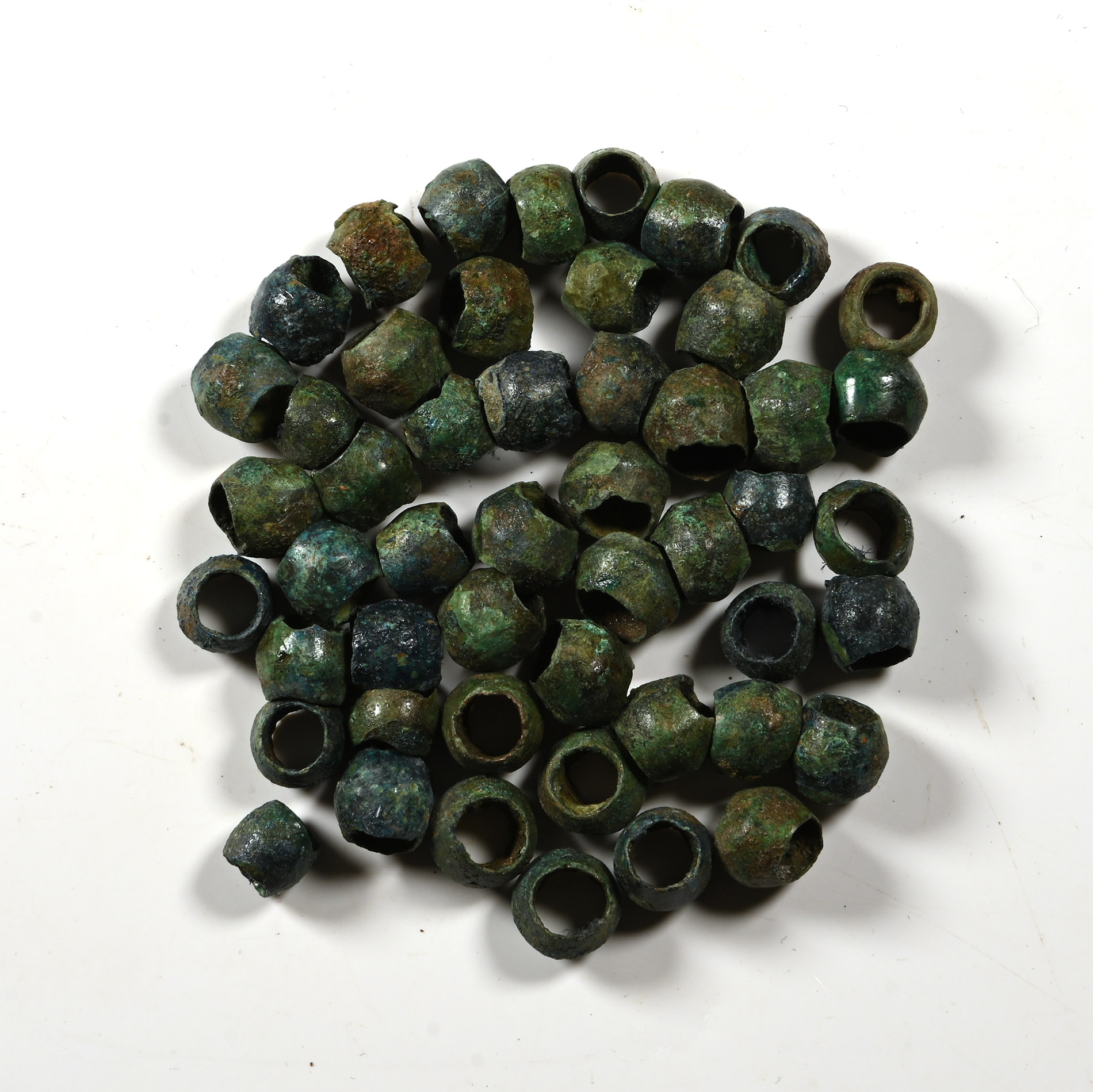 Viking Age Bronze Necklace Bead Group