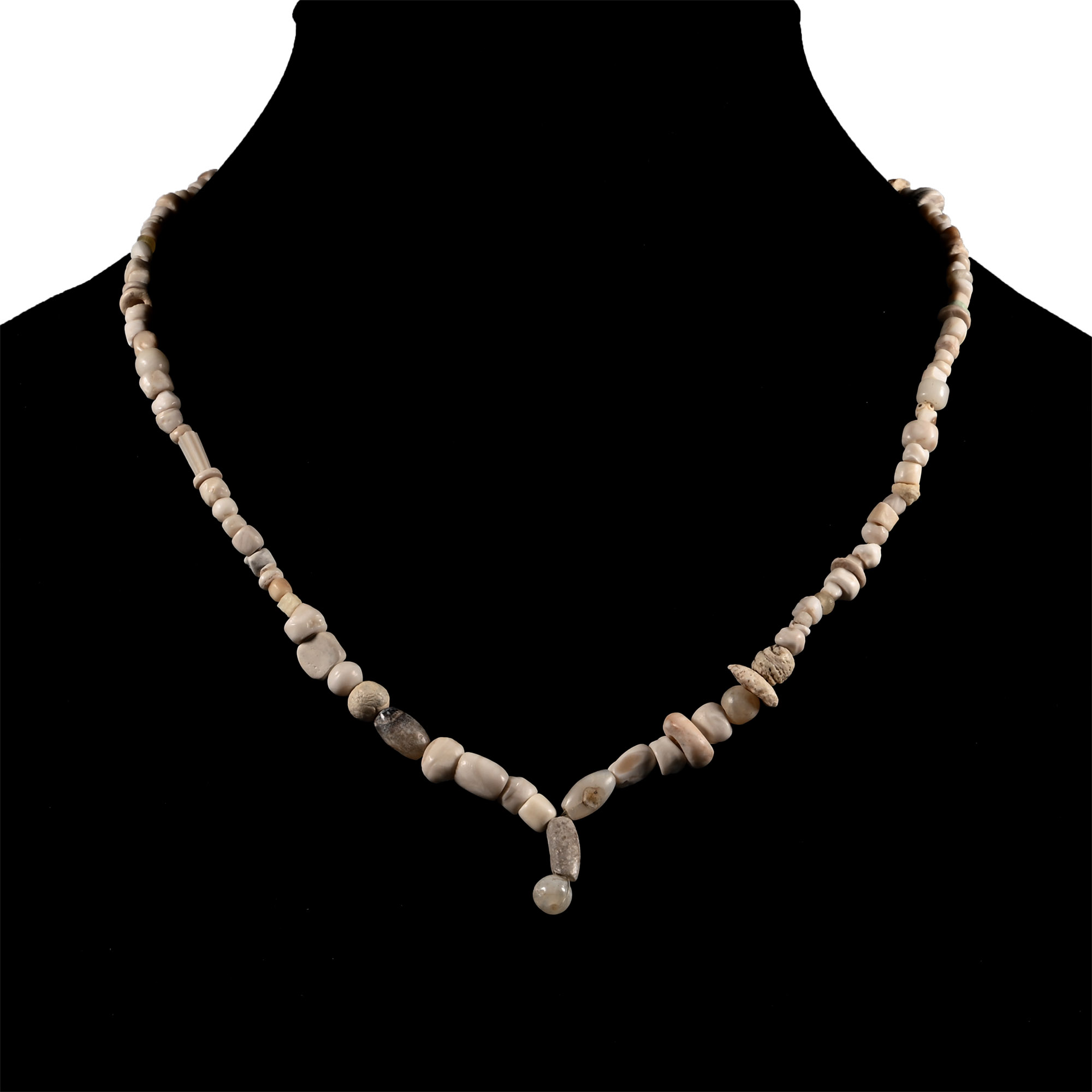 Ancient Stone Bead Necklace String