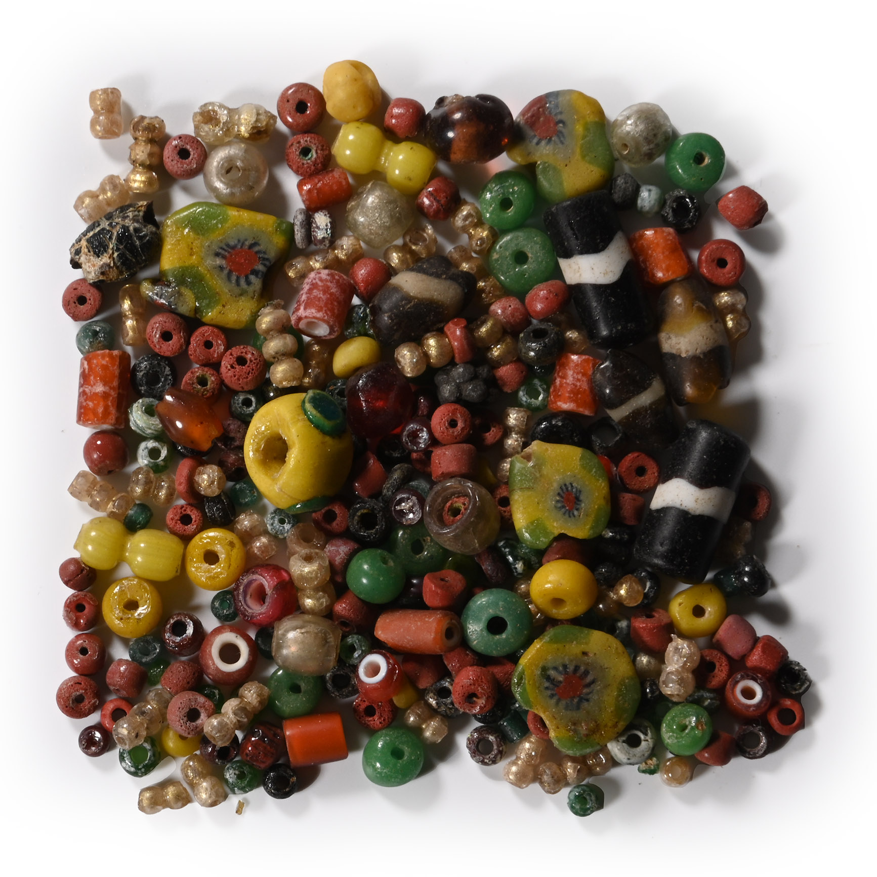 Roman Mixed Glass Bead Group