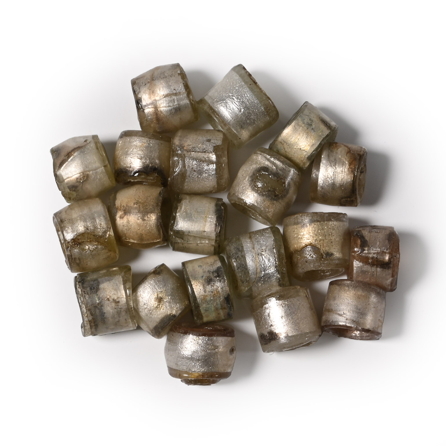 Viking Age Silver in Glass Bead Group