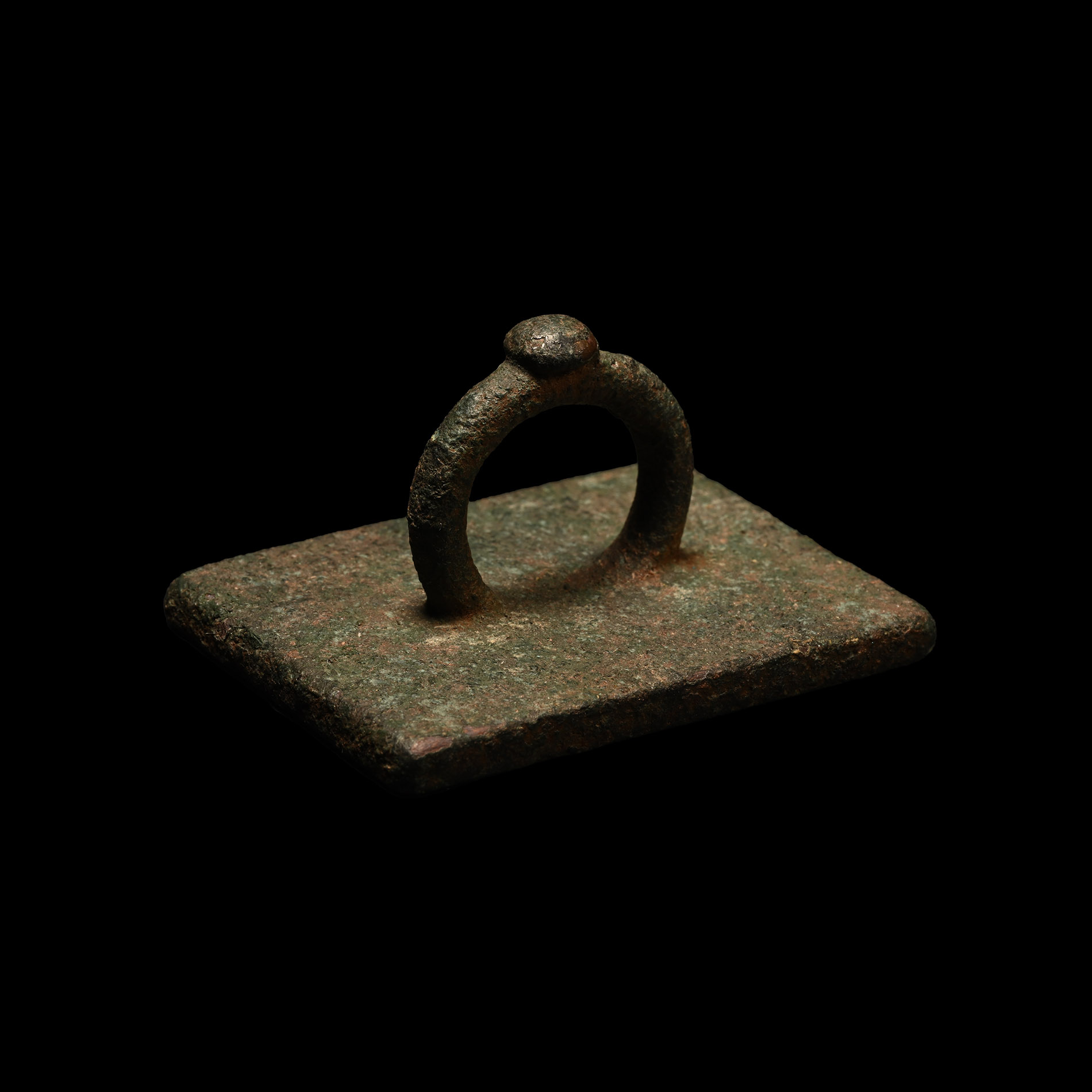 Late Roman Jewish Menorah Wine Stamp Seal