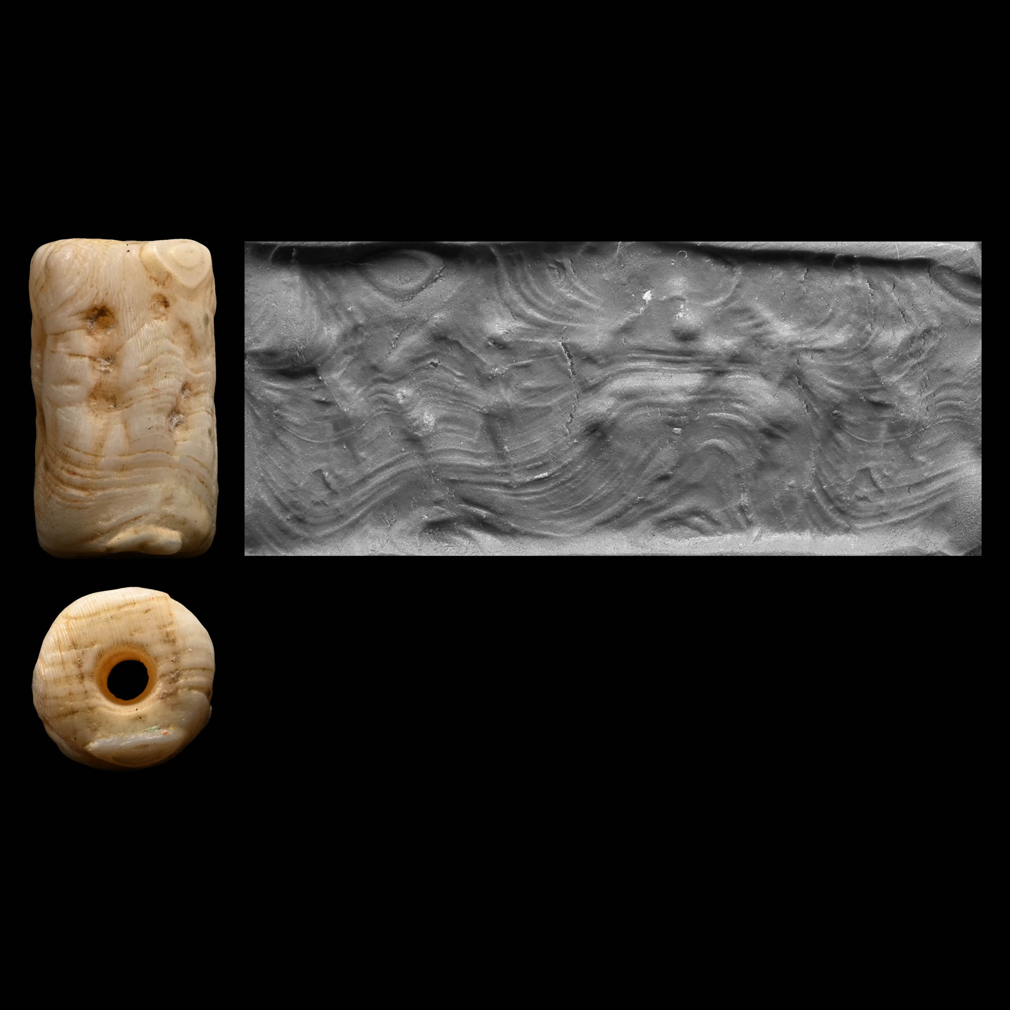 Old Babylonian Alabaster Cylinder Seal