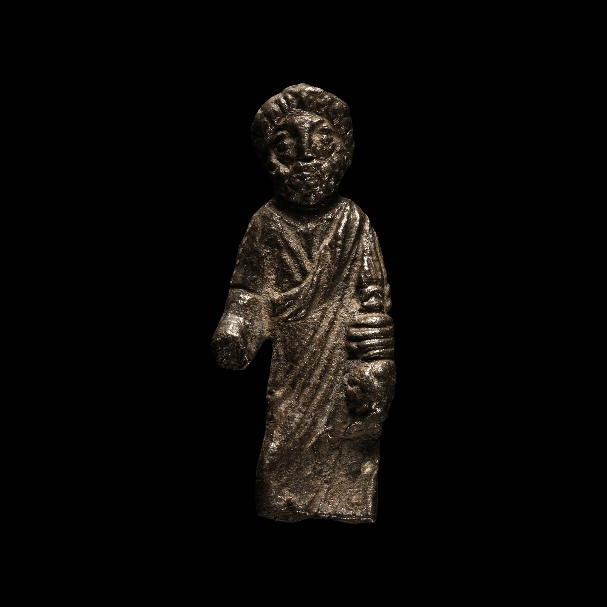 Roman Silver Votive Figure of the God Mercury