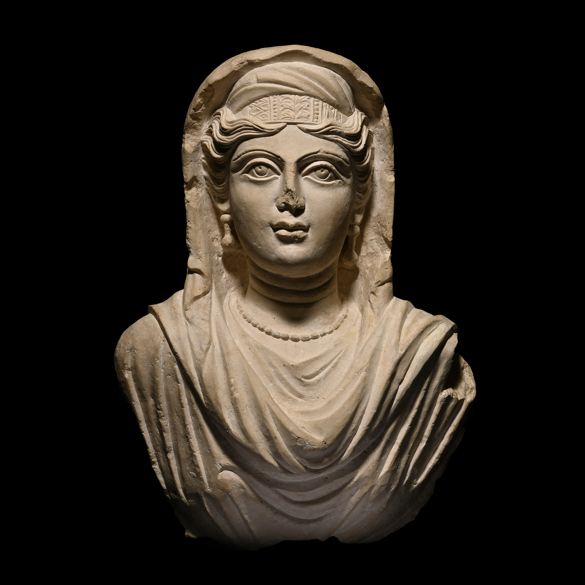 A Fine Life-Sized Eastern Roman Bust of a Wealthy Lady