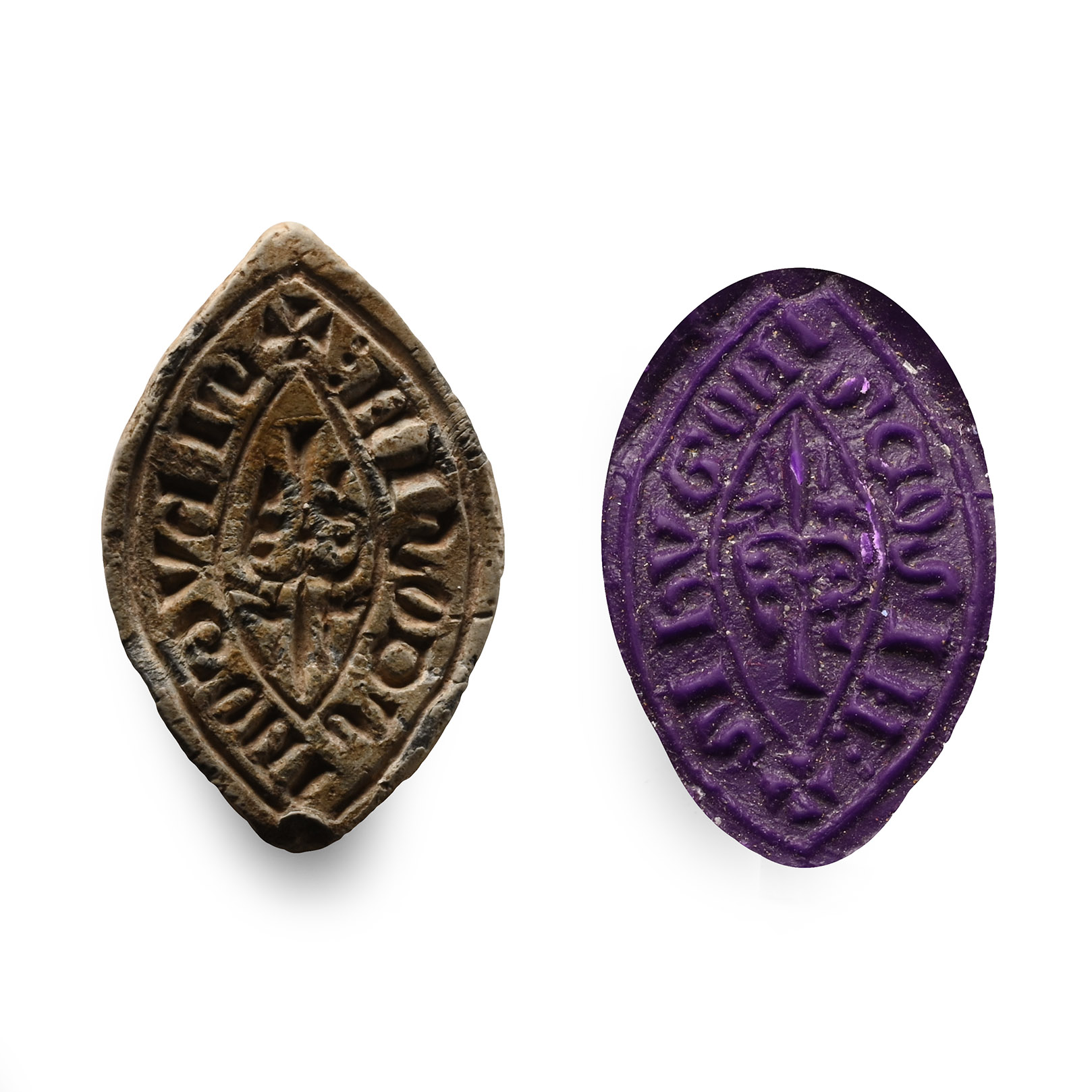 Medieval Personal Lead Seal Matrix of Hugo Cousins