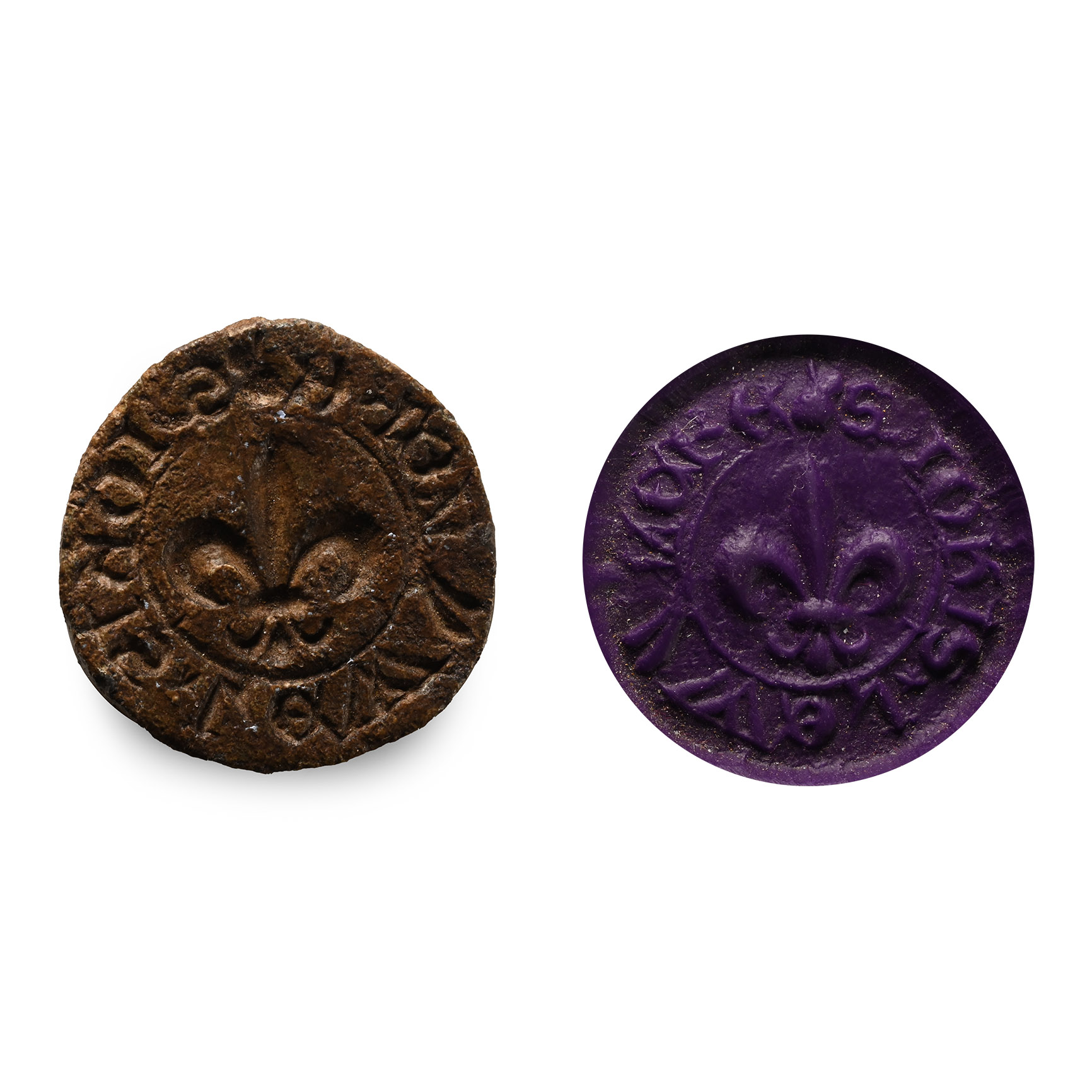 Large Medieval Personal Lead Seal Matrix of John Lewyns