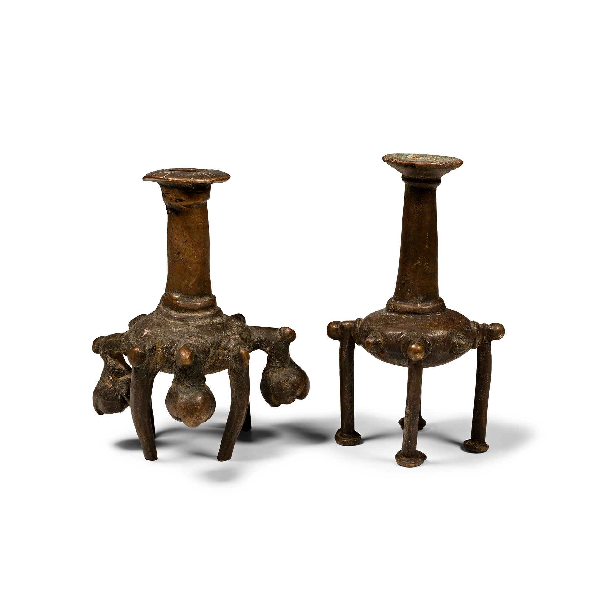 South East Asian Bronze Kohl Pot Group