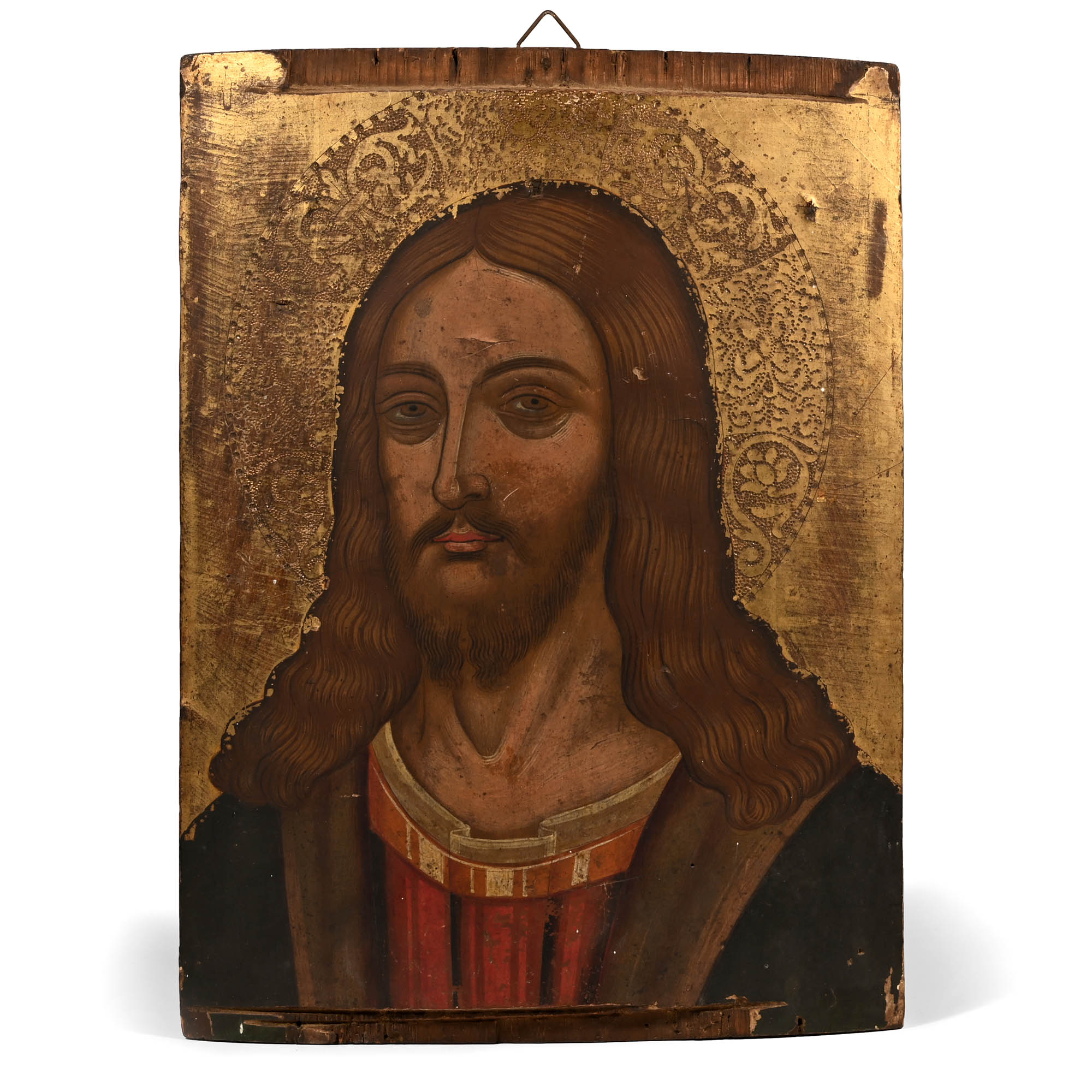 Cretan Wooden Icon of Christ Ecce Homo