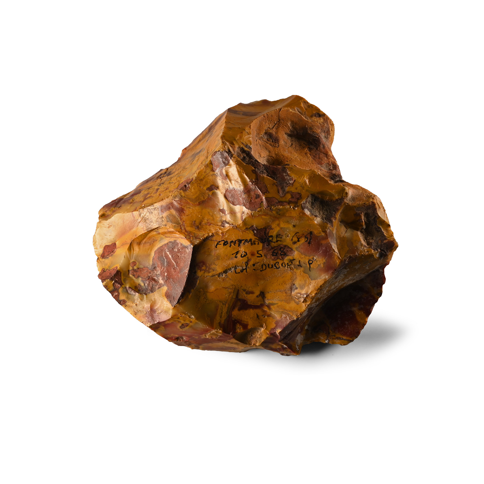 Stone Age Bifacial 'Fontmaure Jasper' Handaxe