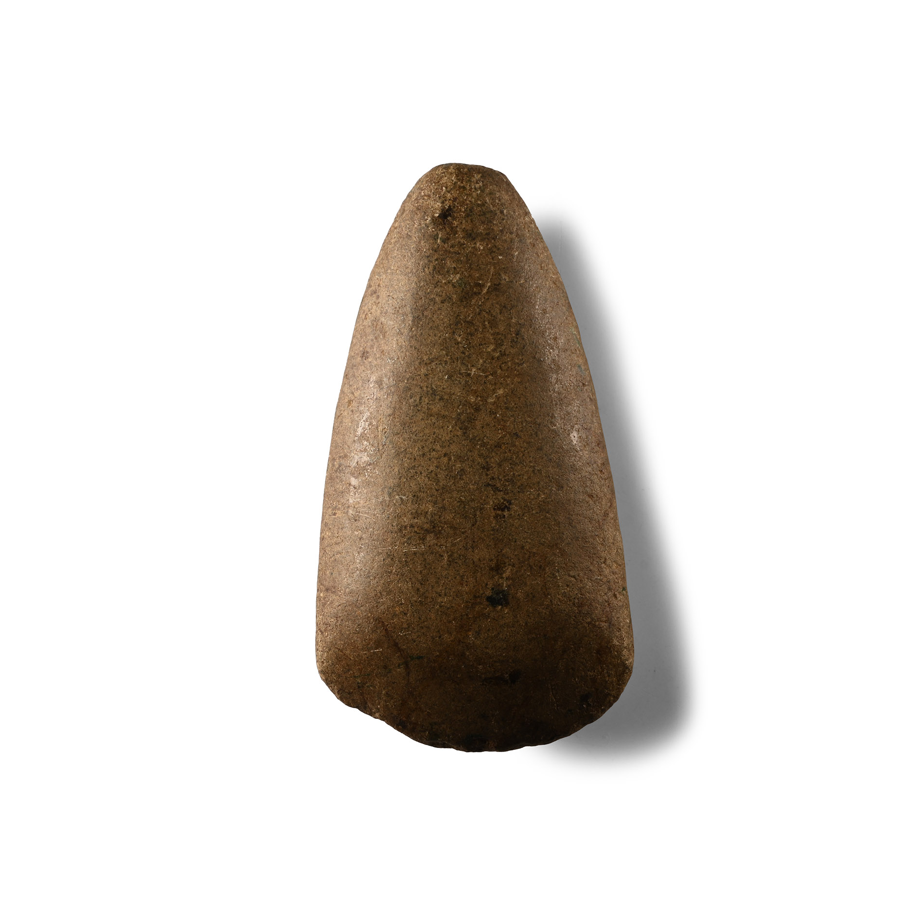 Stone Age Polished Green Stone Axe Head