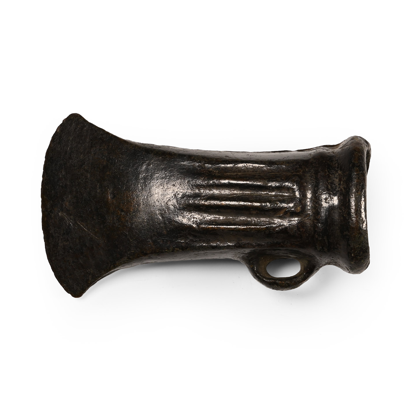 Bronze Age Decorated Looped and Socketted Axehead