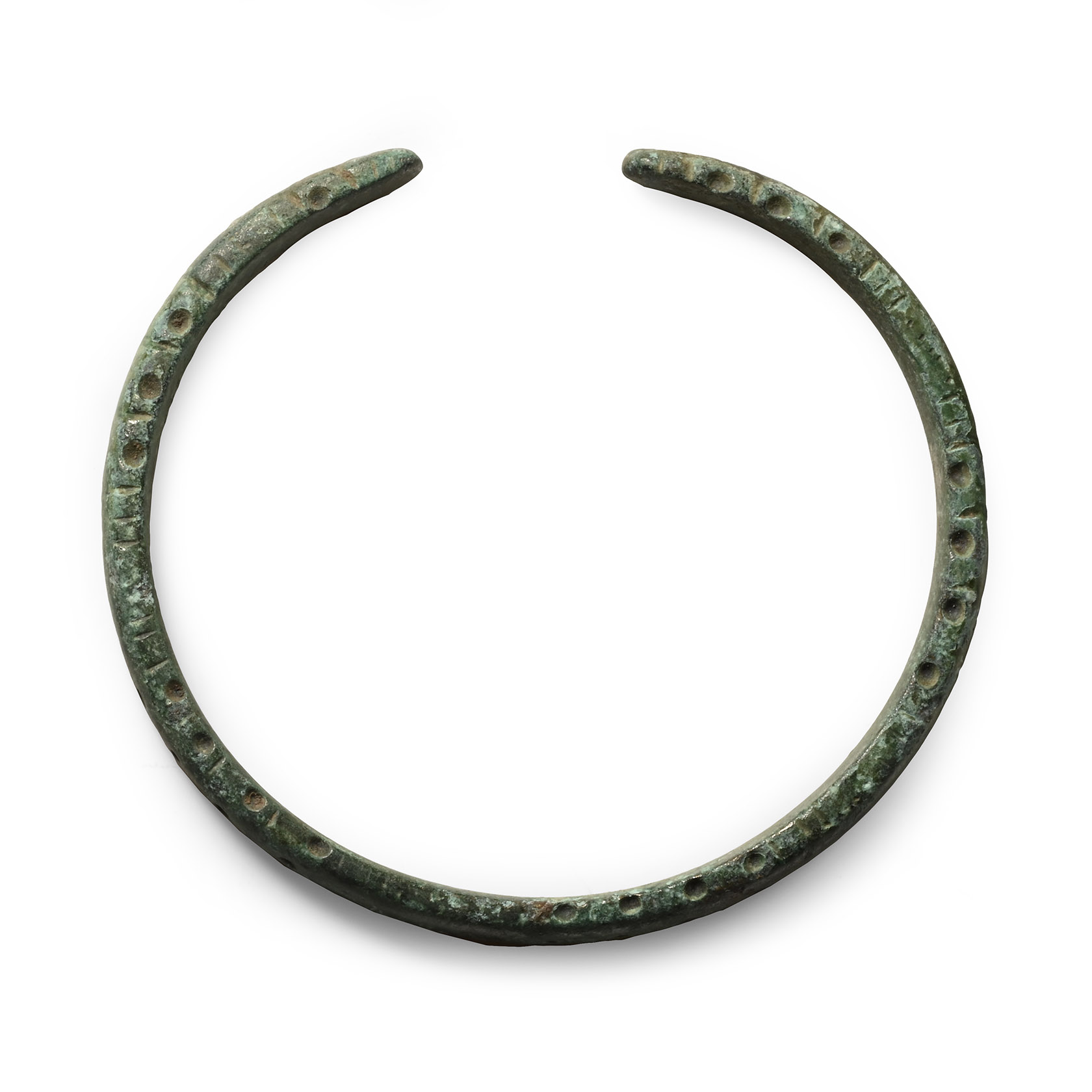 Achaemenid Bronze Punched Bar Bracelet