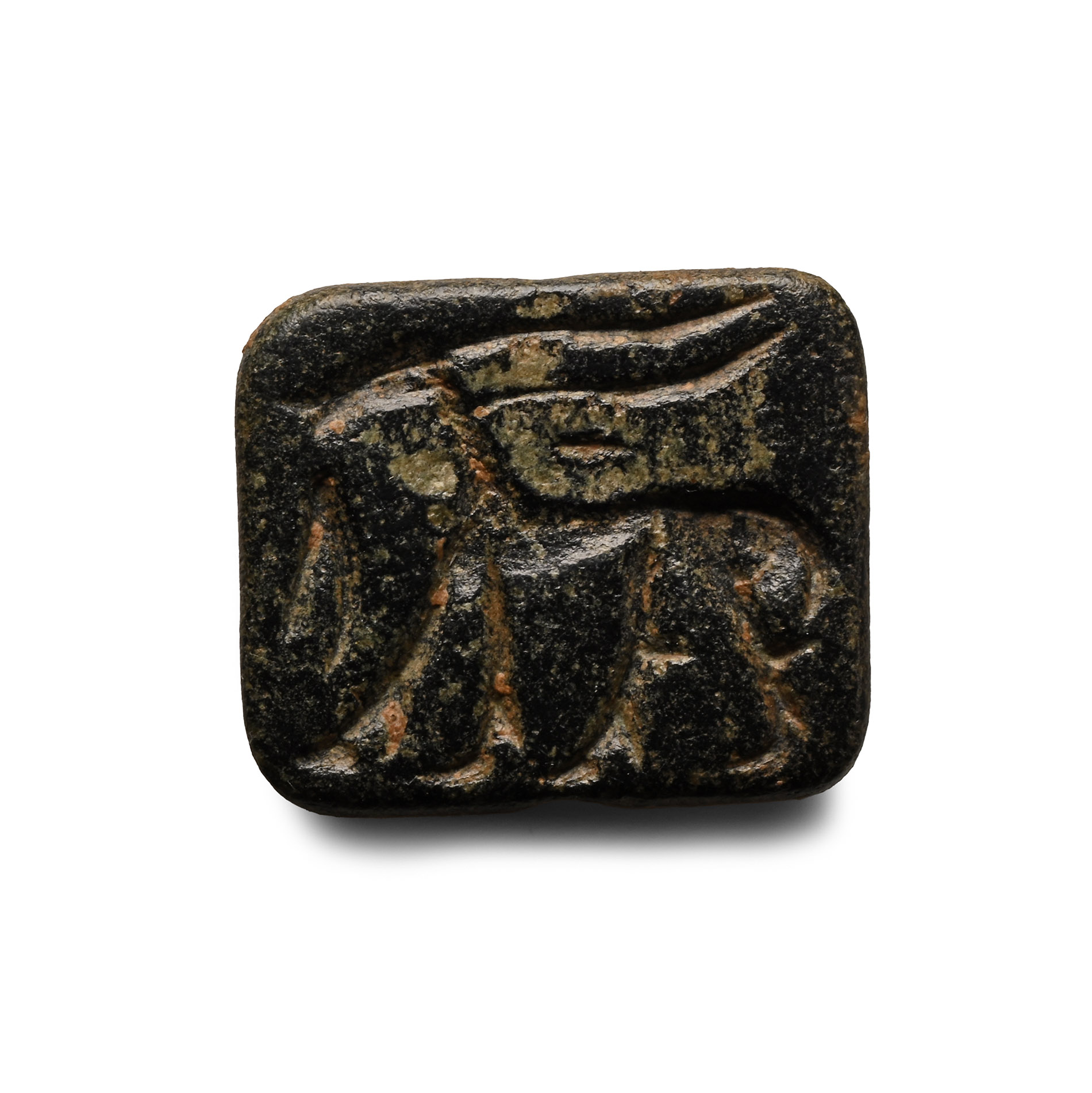 Western Asiatic Serpentine Stamp Seal with Animal