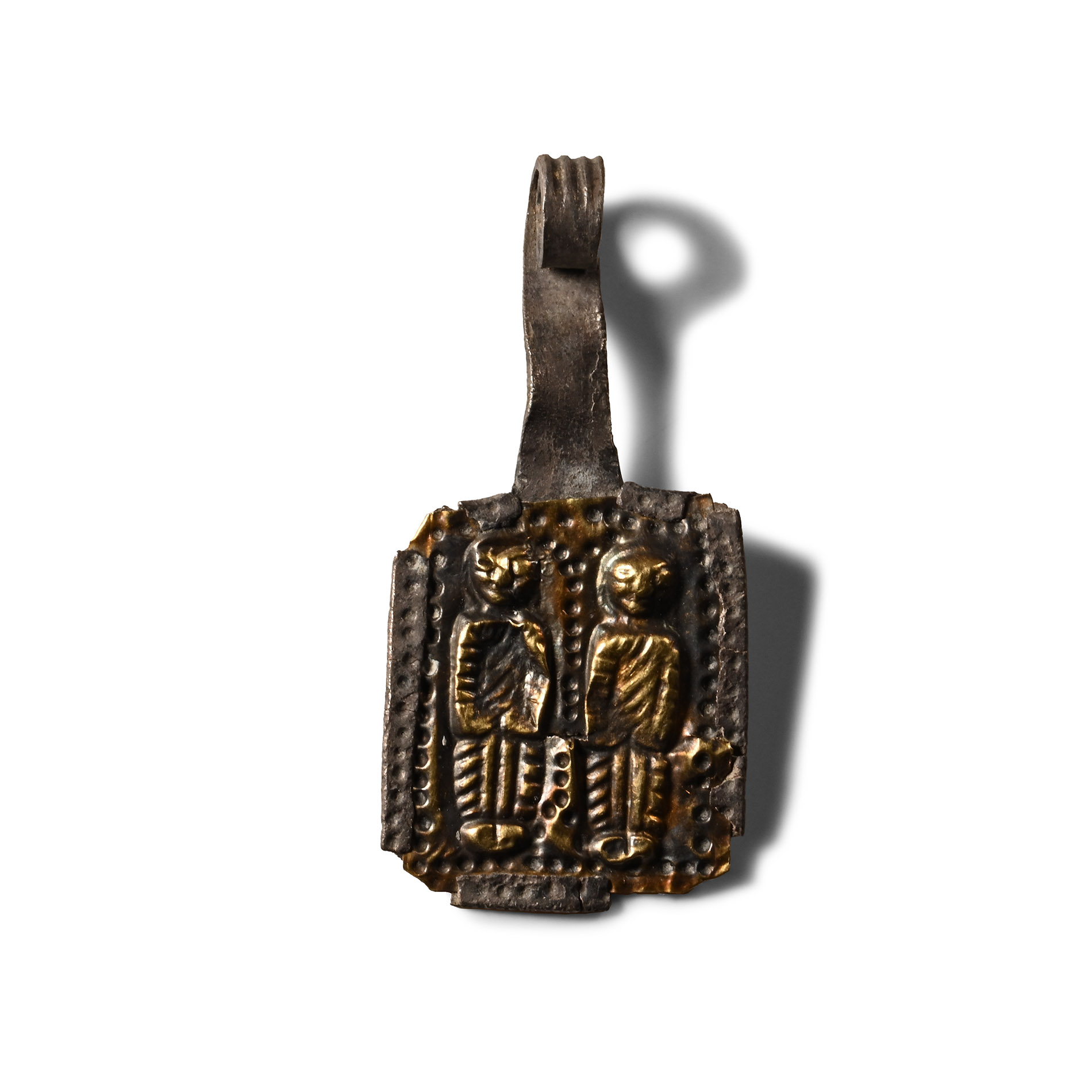 East Roman Silver-Gilt Votive Pendant