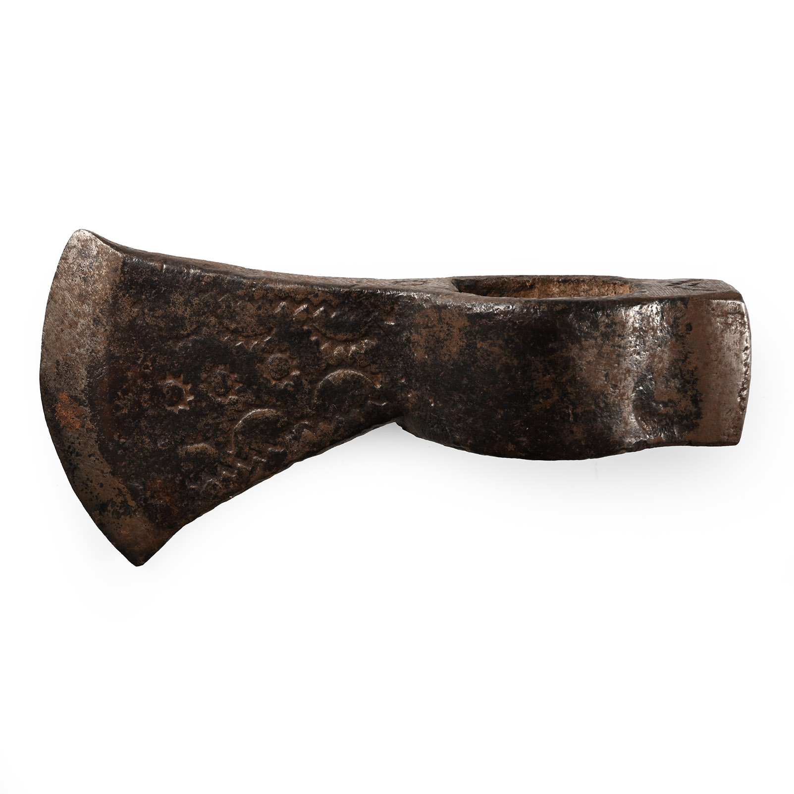 Medieval Decorated Iron Axe-Hammer