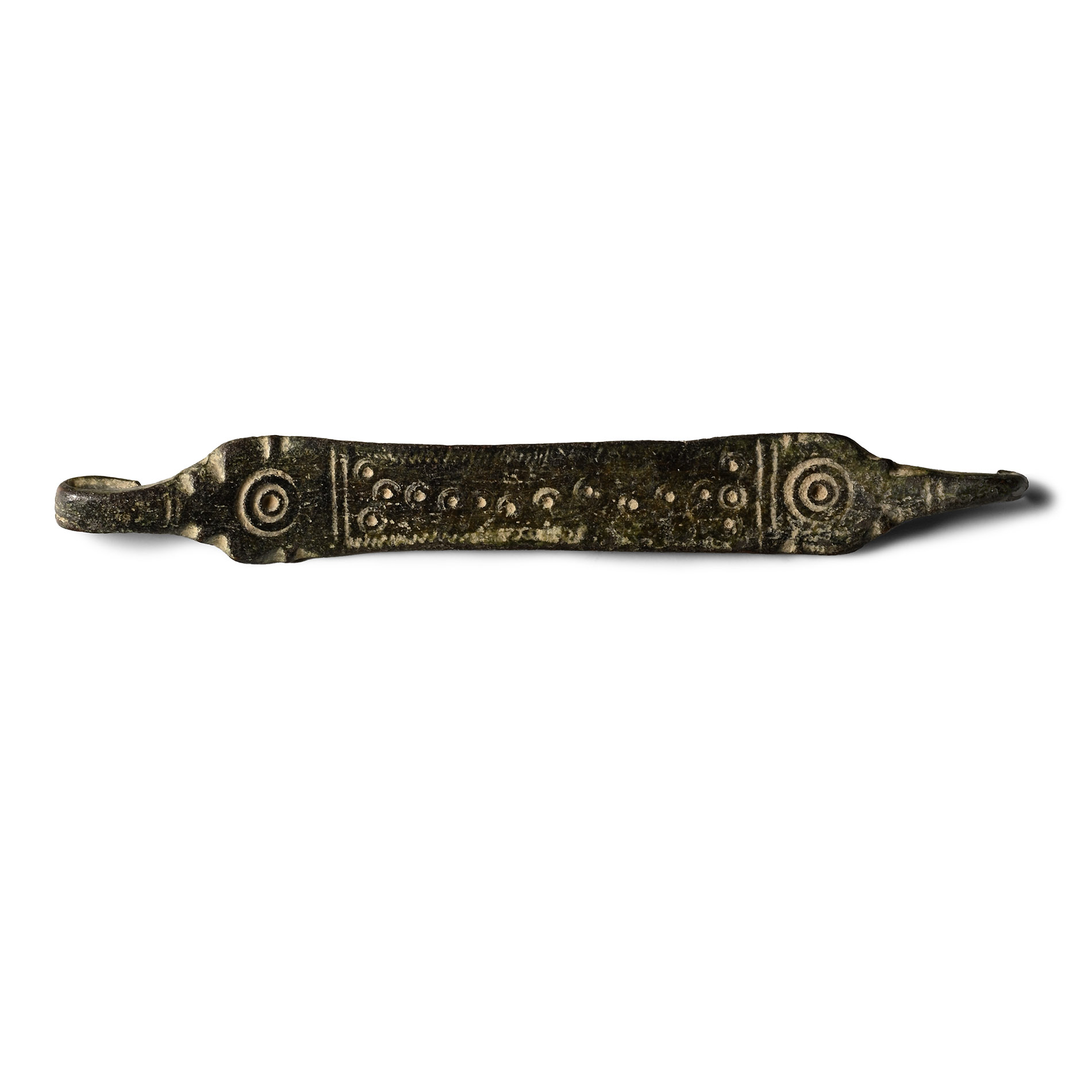 Roman Decorated Bronze Armour Clasp