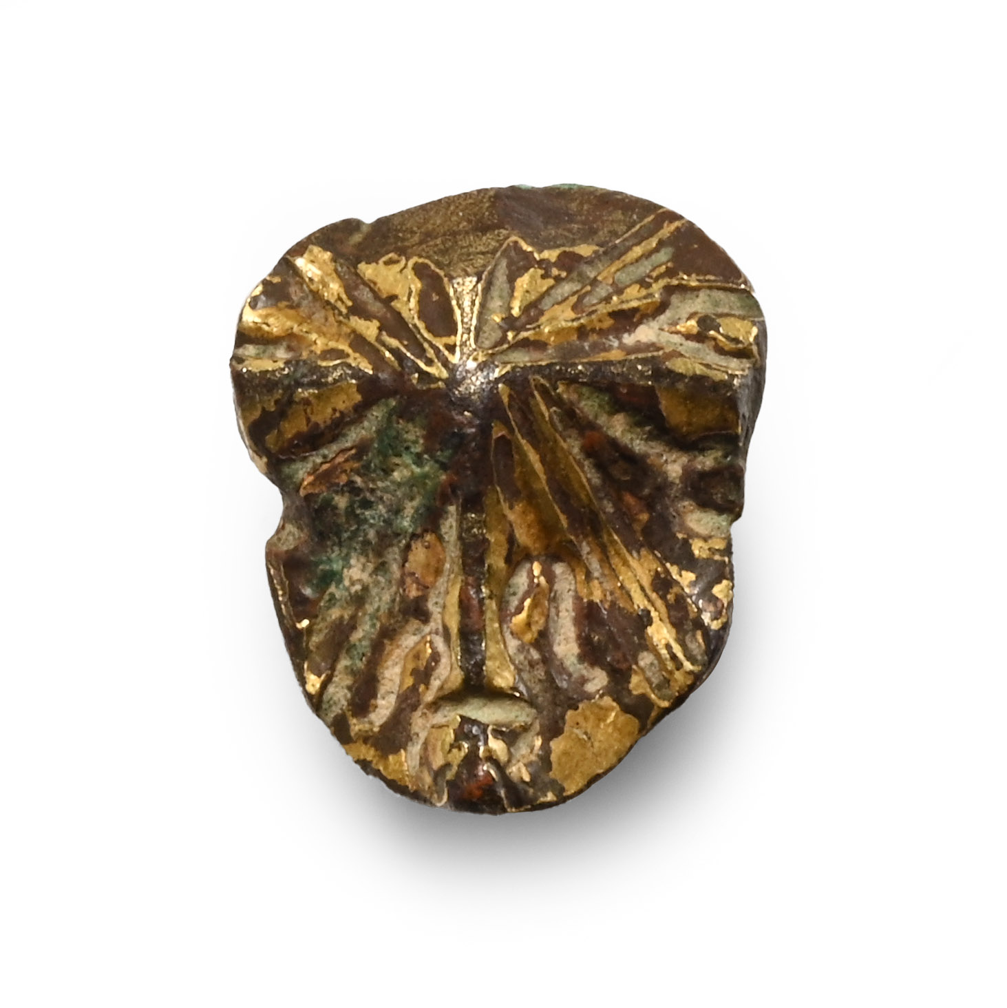 Medieval Gilt Bronze Button
