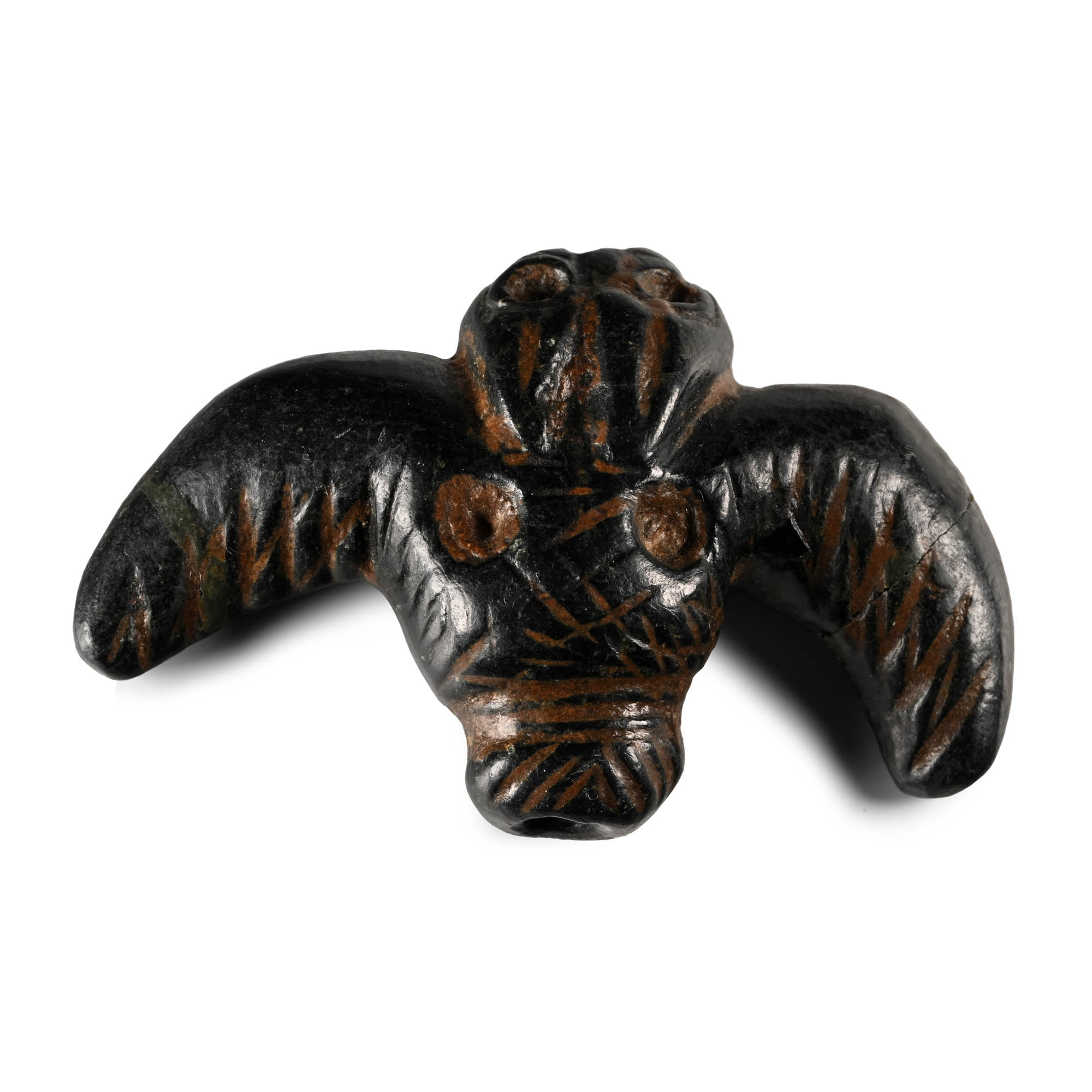 Elamite Bull-Head Black Seal with Hunting Scene