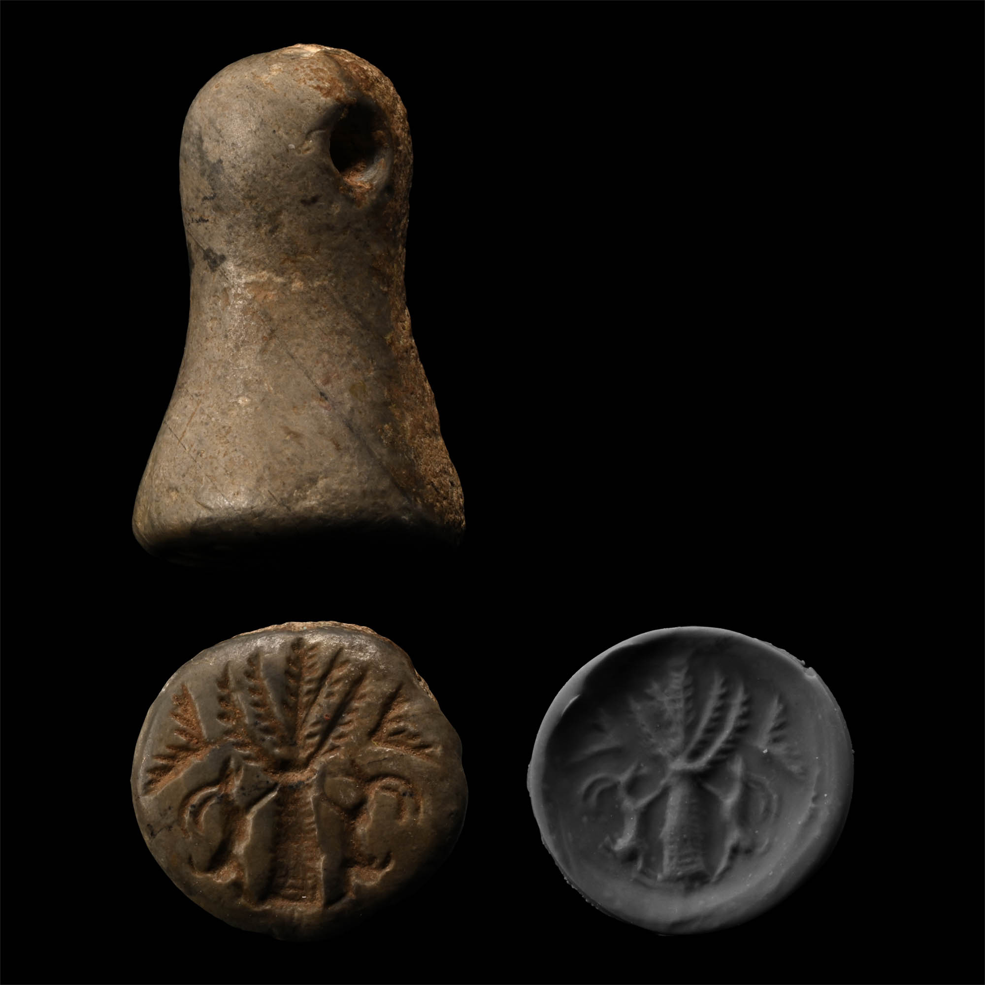 Urartu Grey Stone Stamp Seal