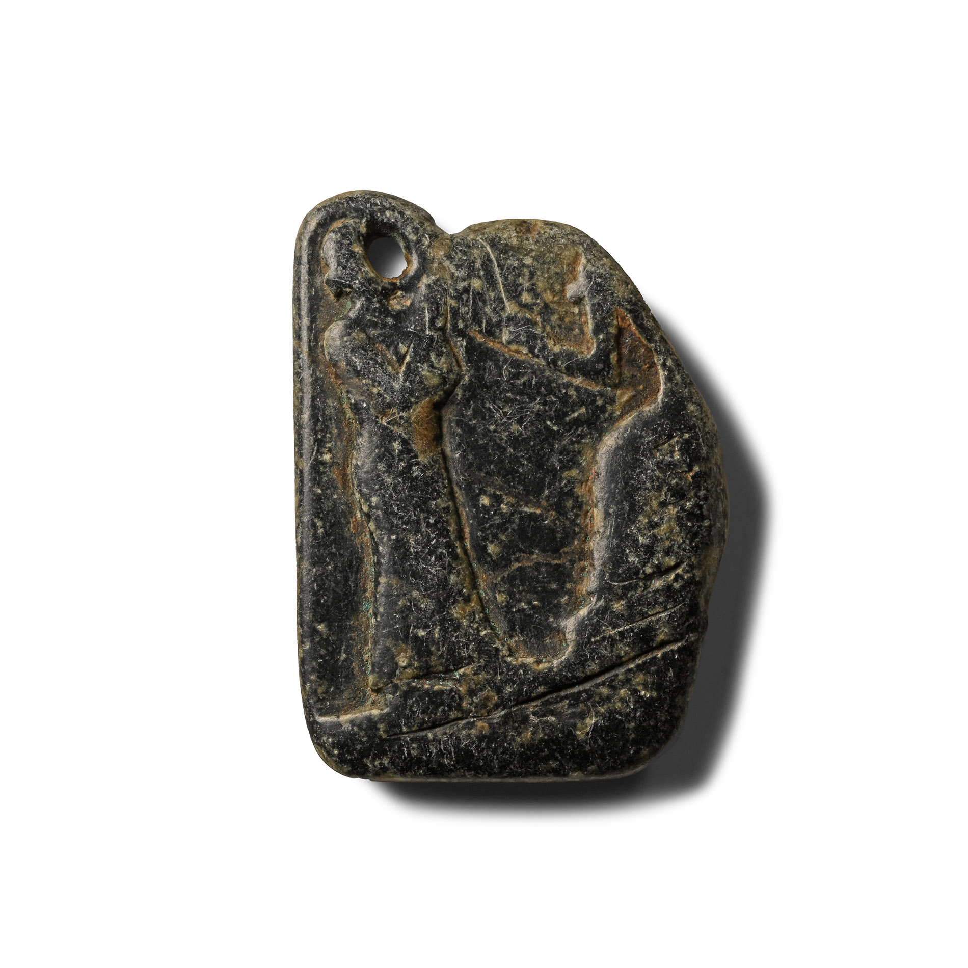 Old Babylonian Plaque with King and Offerant