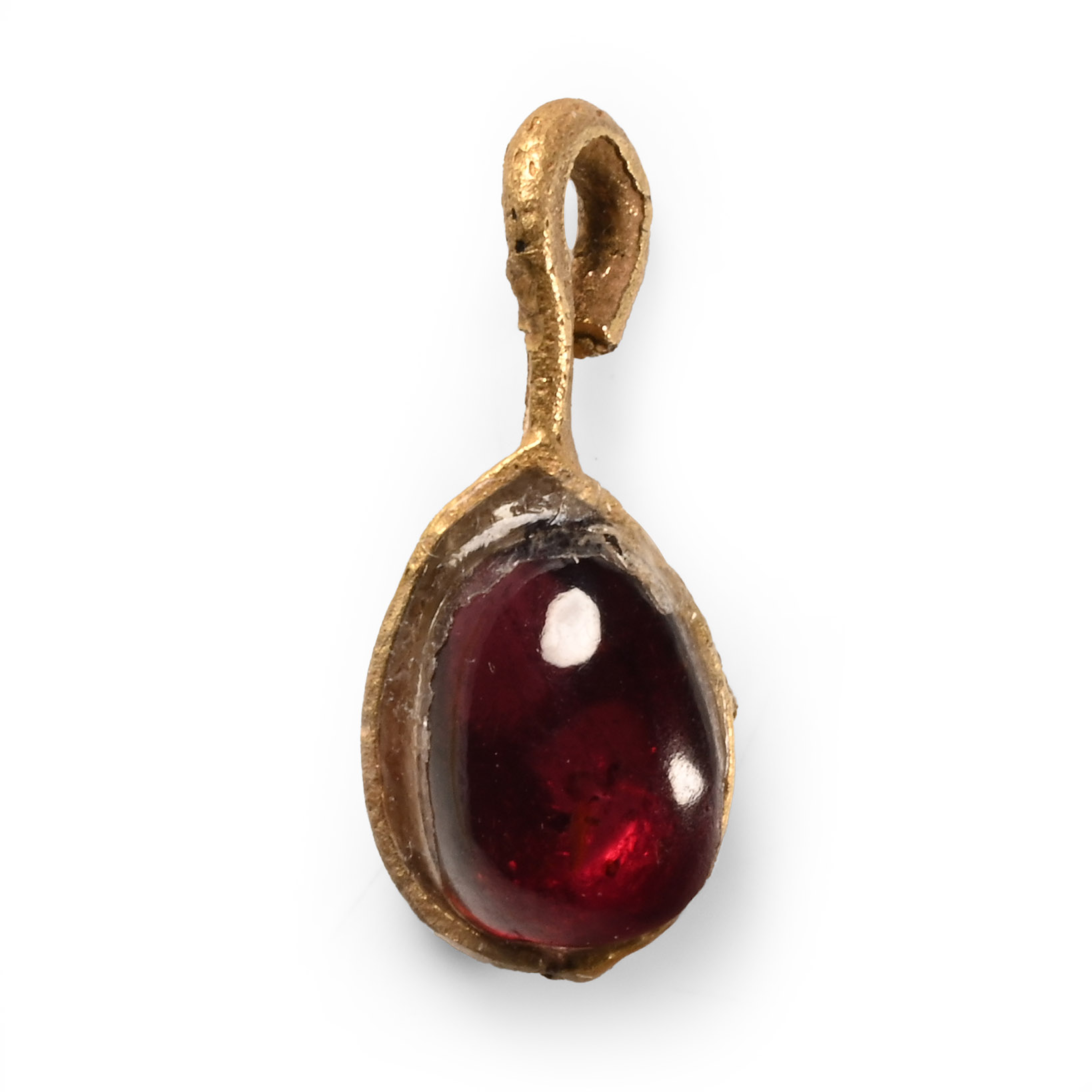 Western Asiatic Gold and Garnet Pendant
