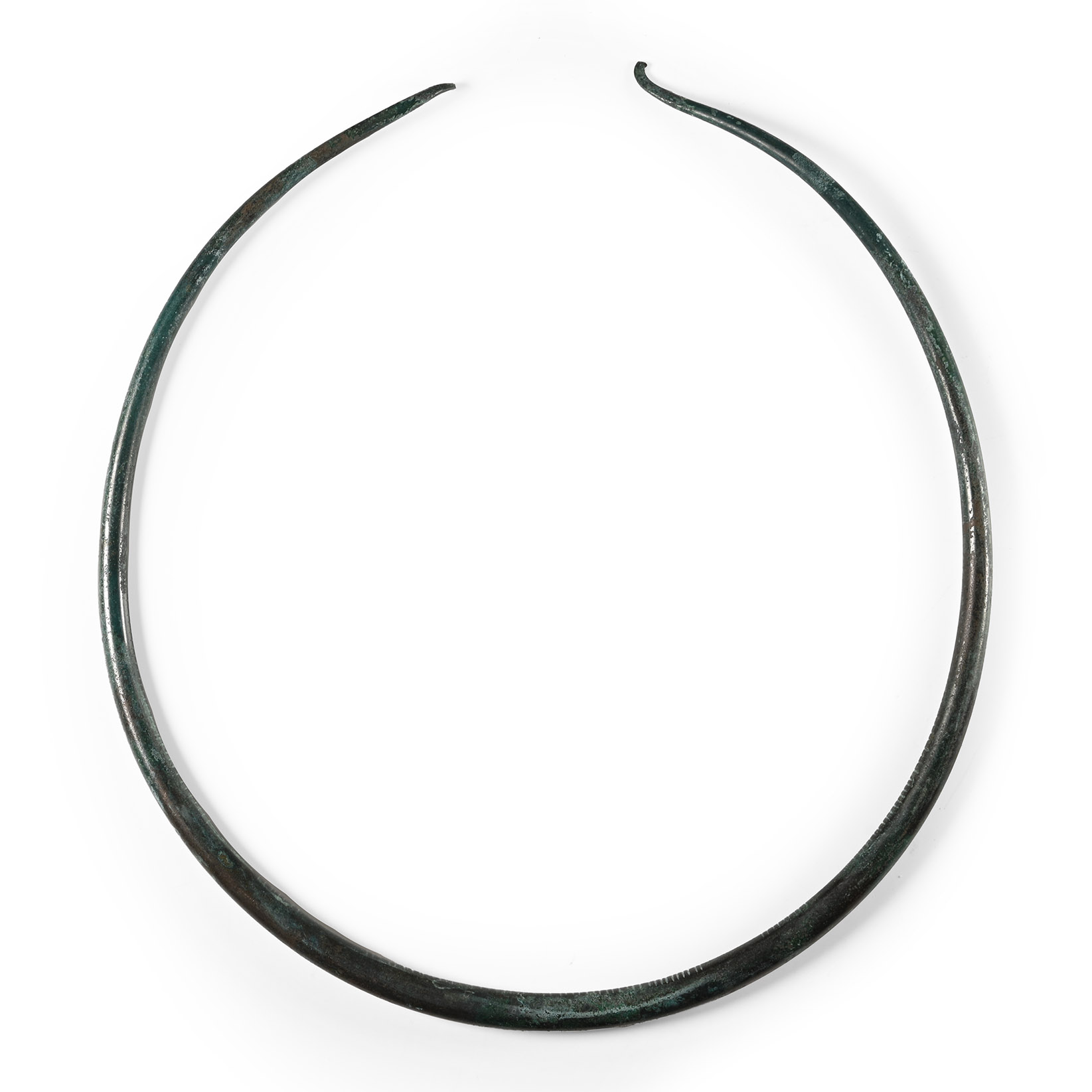 Bronze Age Decorated Bar Neck Torc