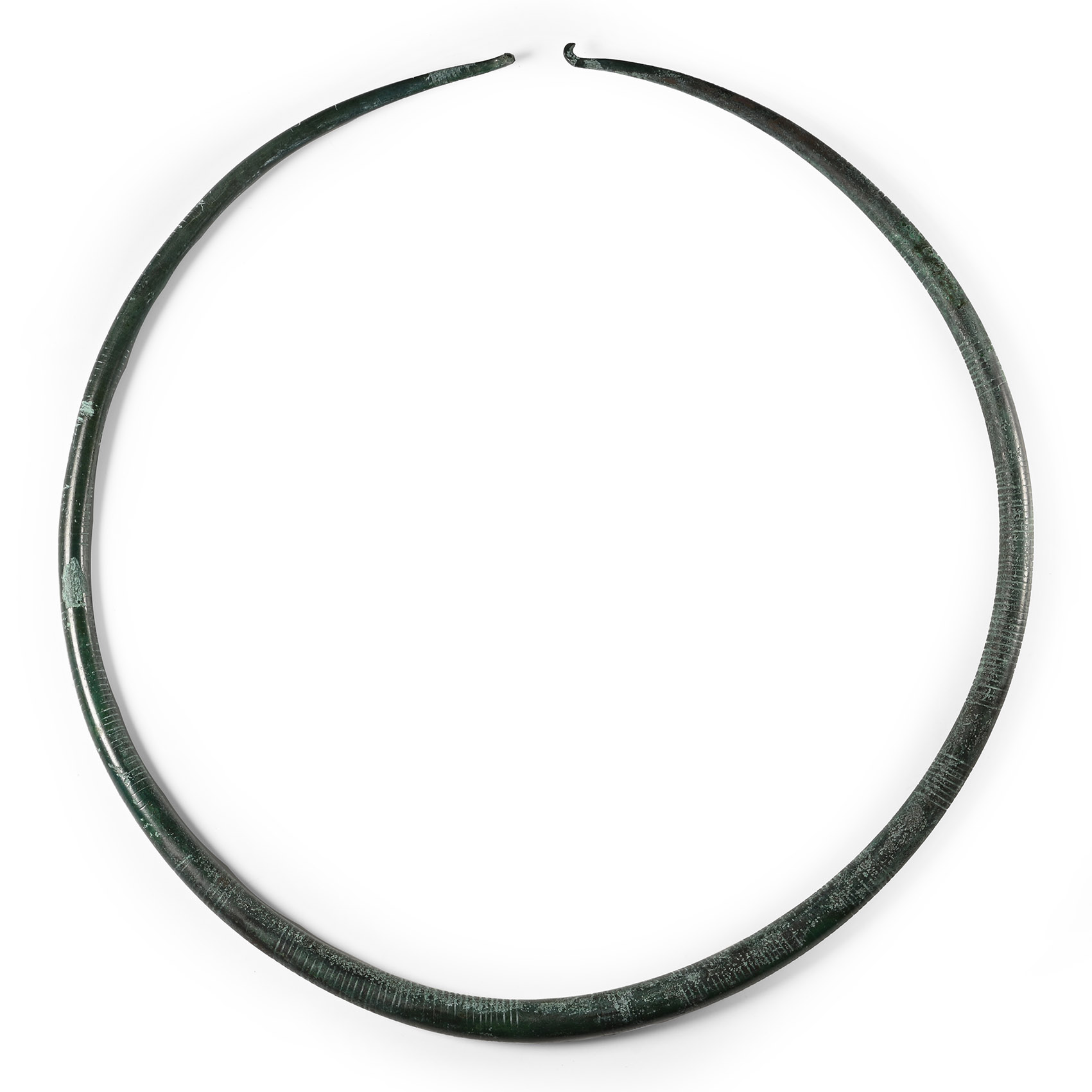 Bronze Age Decorated Bar Neck Torc