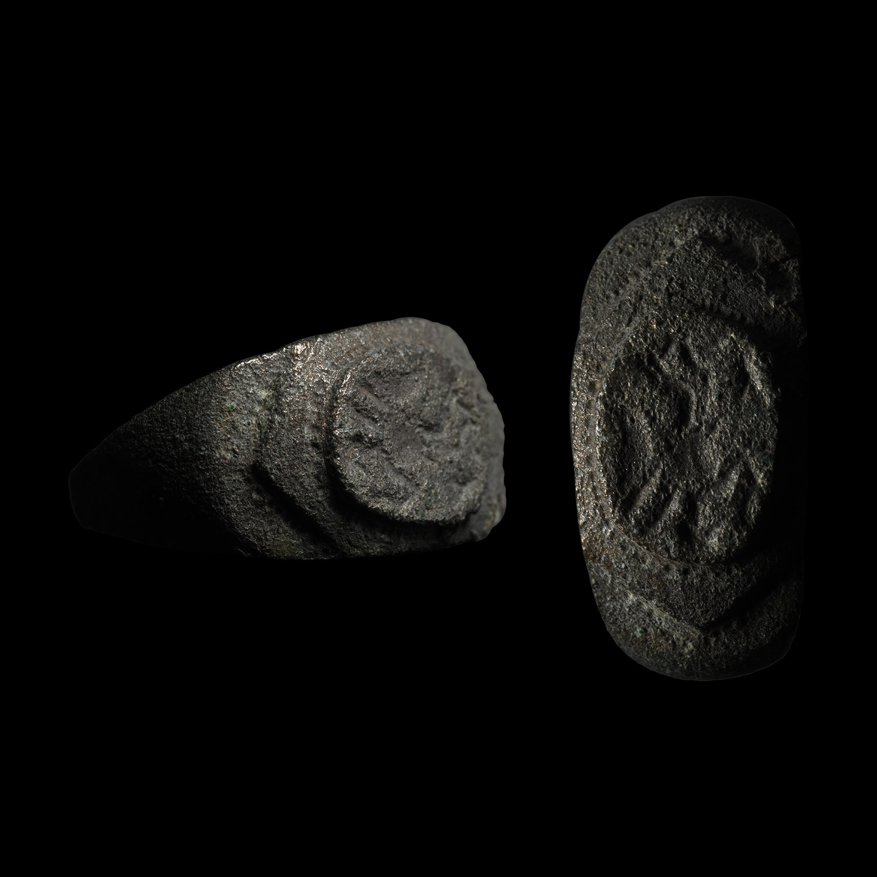 Roman Bronze Ring with Nike