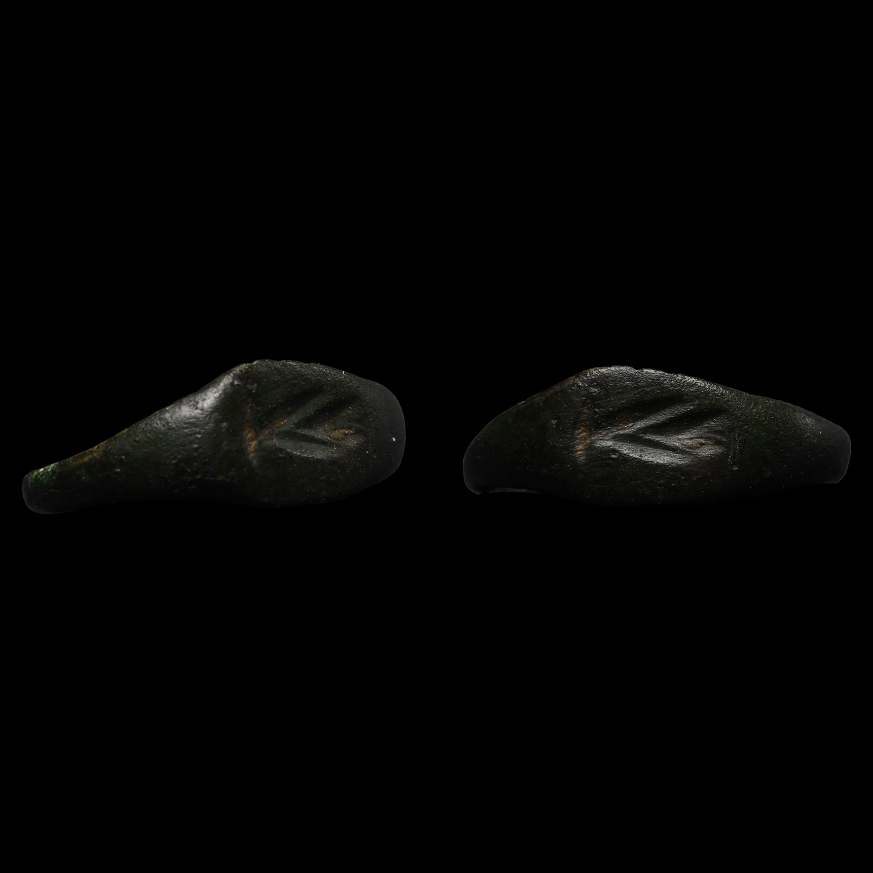 Byzantine Bronze Ring with Hand of God