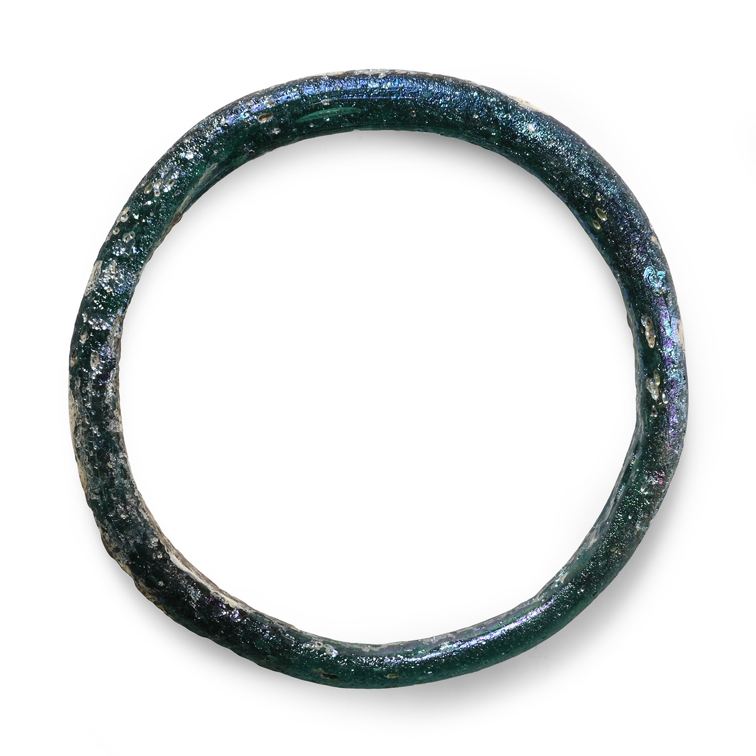 Late Roman Iridescent Blue Bracelet