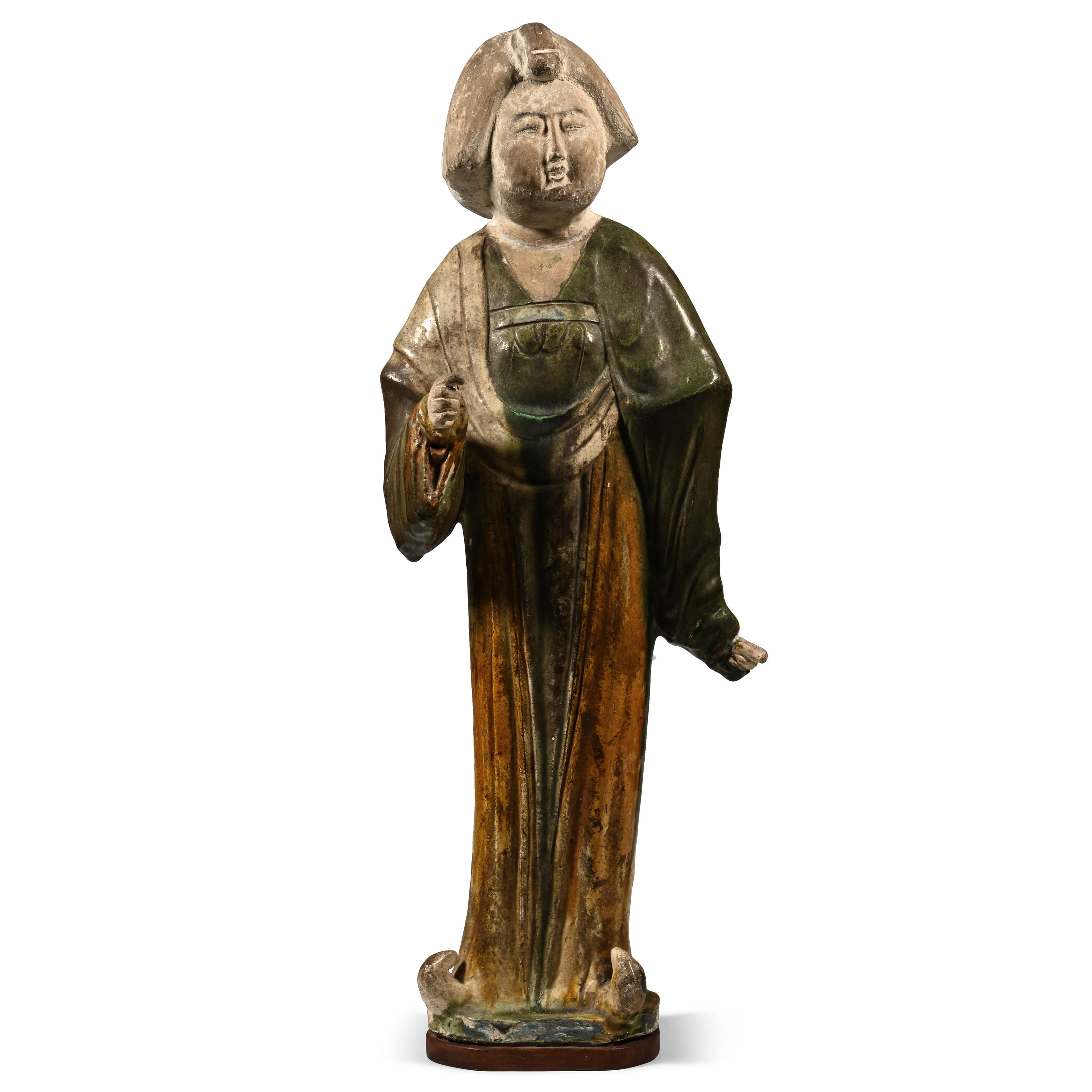 Chinese Sancai Glazed Female Figure