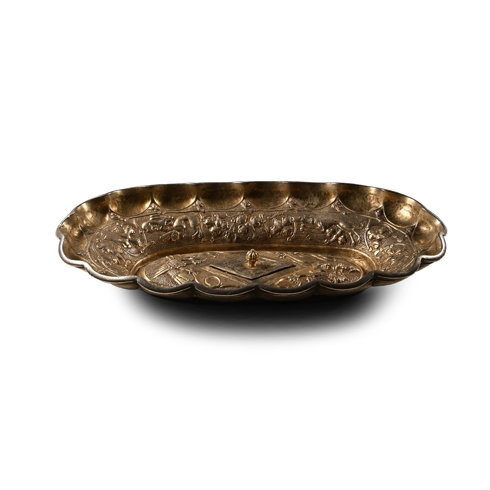 Post Medieval Parcel-Gilt Silver Dish