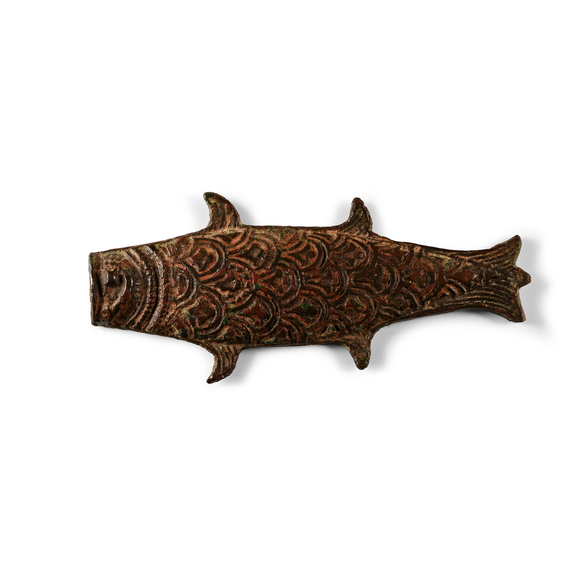 Western Asiatic Bronze Cosmetic Fish Palette