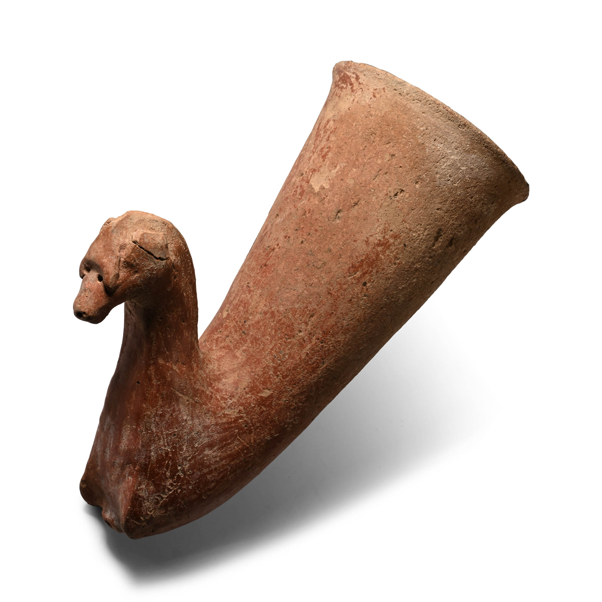 Azerbaijan Terracotta Horse Rhyton