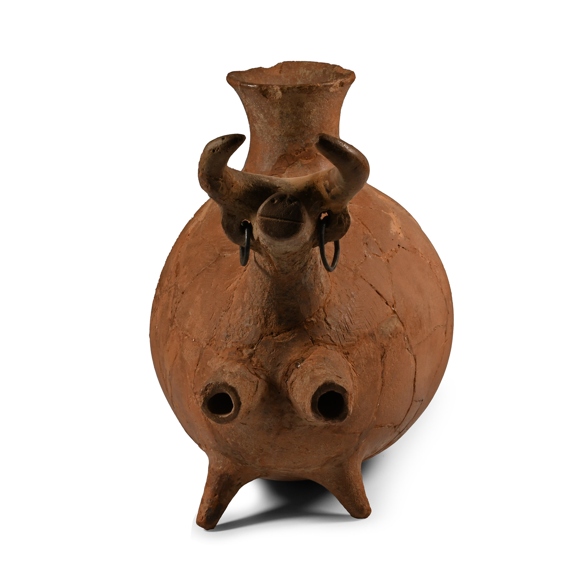 Amlash Terracotta Bull Rhyton
